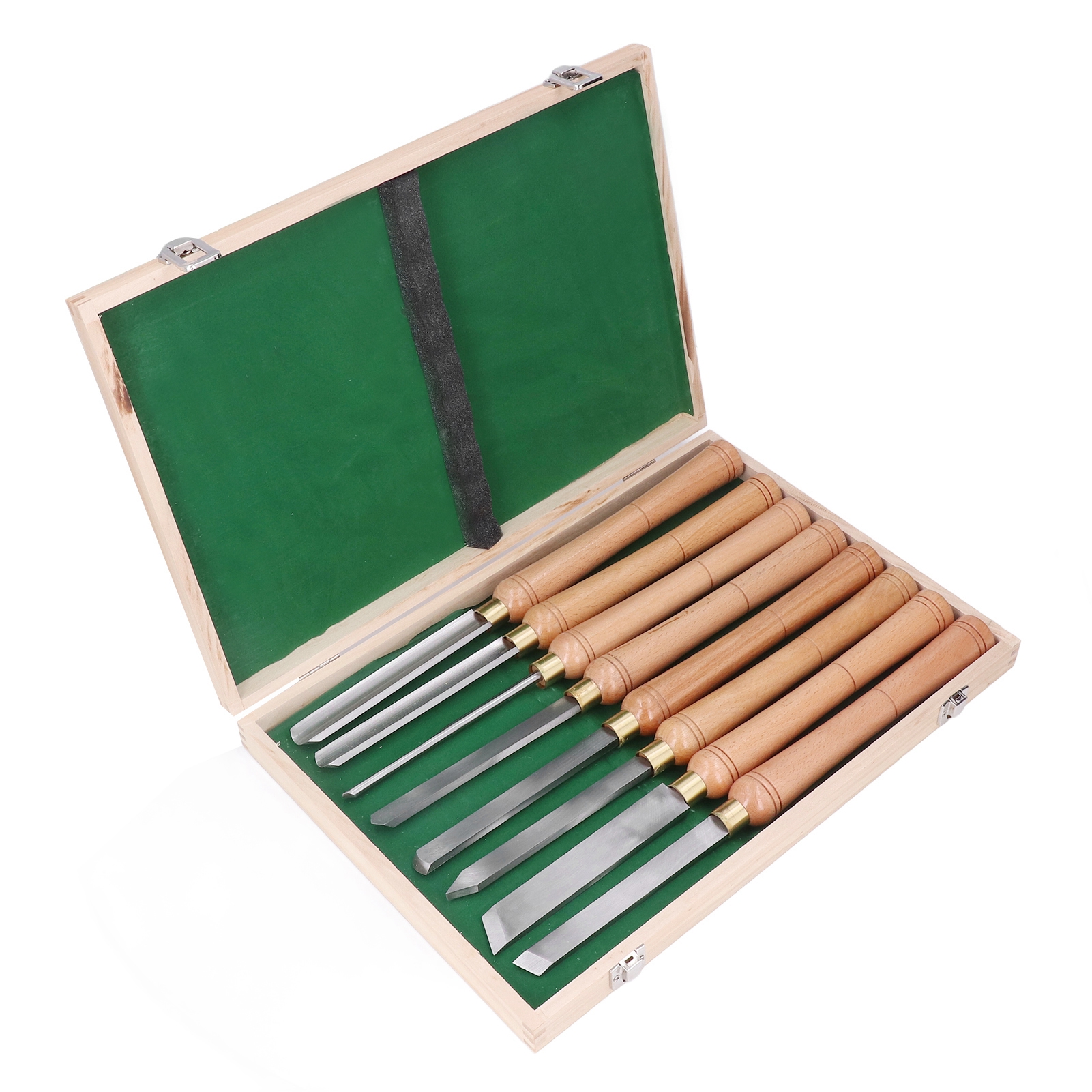 8-teiliges Drechselwerkzeug-set Aus Hss (hochgeschwindigkeitsstahl) Mit Holzgriff