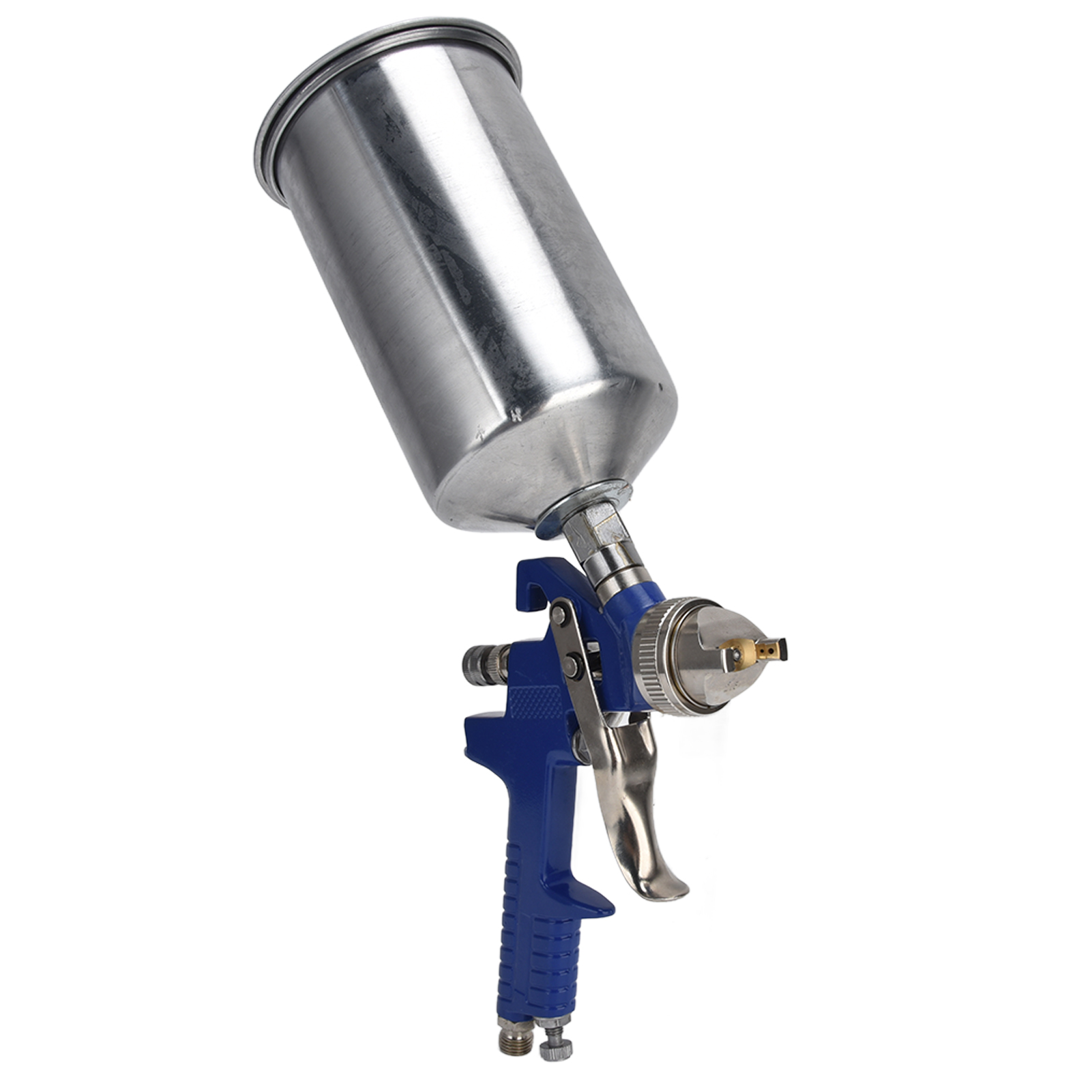 Professionelle Hvlp-spritzpistole Aus Aluminiumlegierung, Pneumatisch, Für Fahrzeuglackierungen, H-827p, Blau