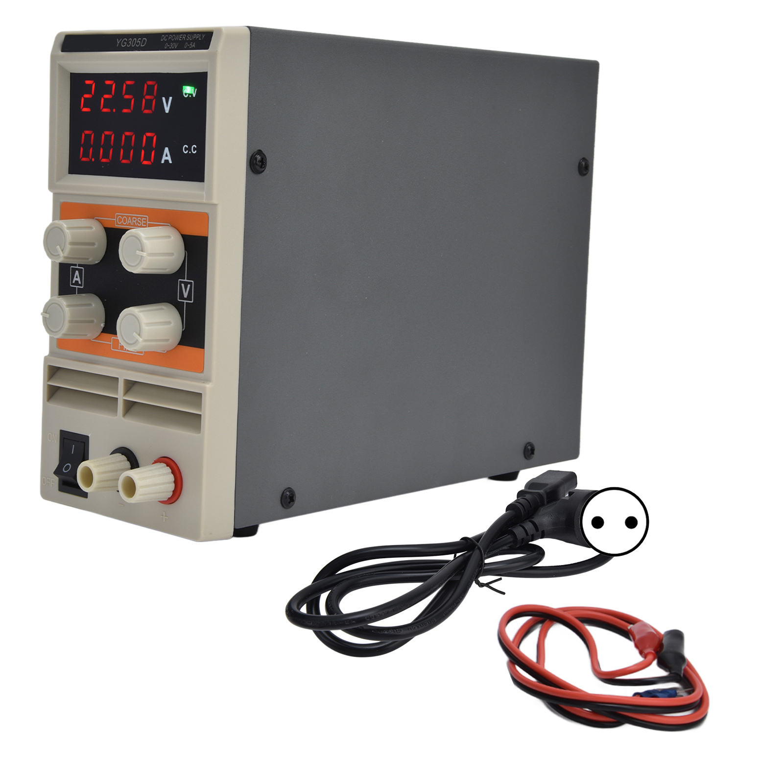 Gleichstromnetzteil Mit Einstellbarer Digitalanzeige, 4-stellig, Schaltanzeige, 30 V, 5 A, Für Labortische, Stecker 305deu, 250 V