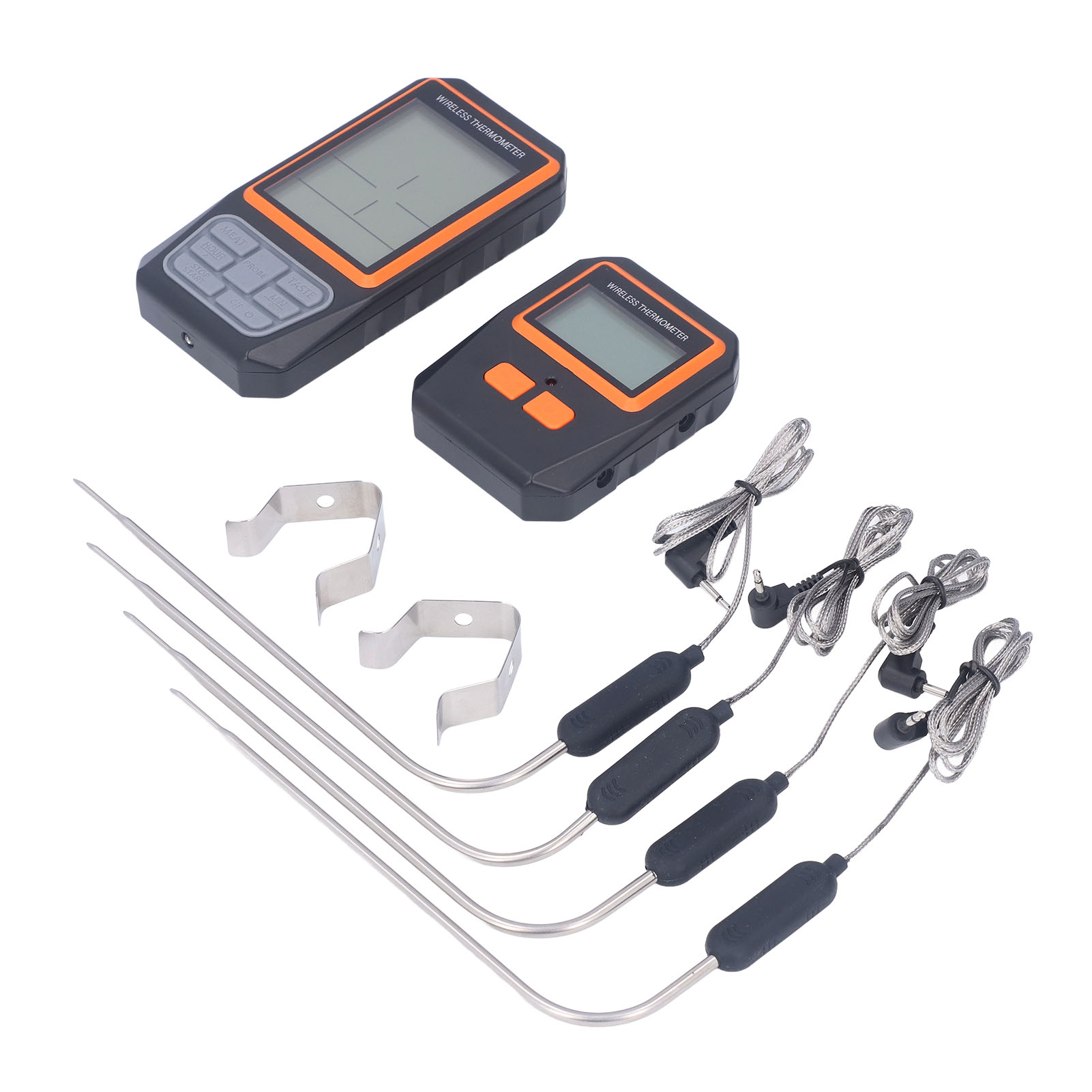 Kabelloses Digitales Grillthermometer Mit Fernbedienung, Reichweite 100 M, 4 Sonden, Ch-216