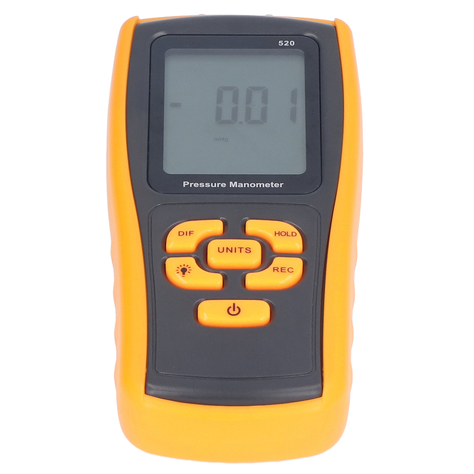 Digitales Manometer, Tragbares Luft-gasdruckmessgerät Aus Abs-gummi Zur Messung Des Filterwiderstands Und Der Windgeschwindigkeit