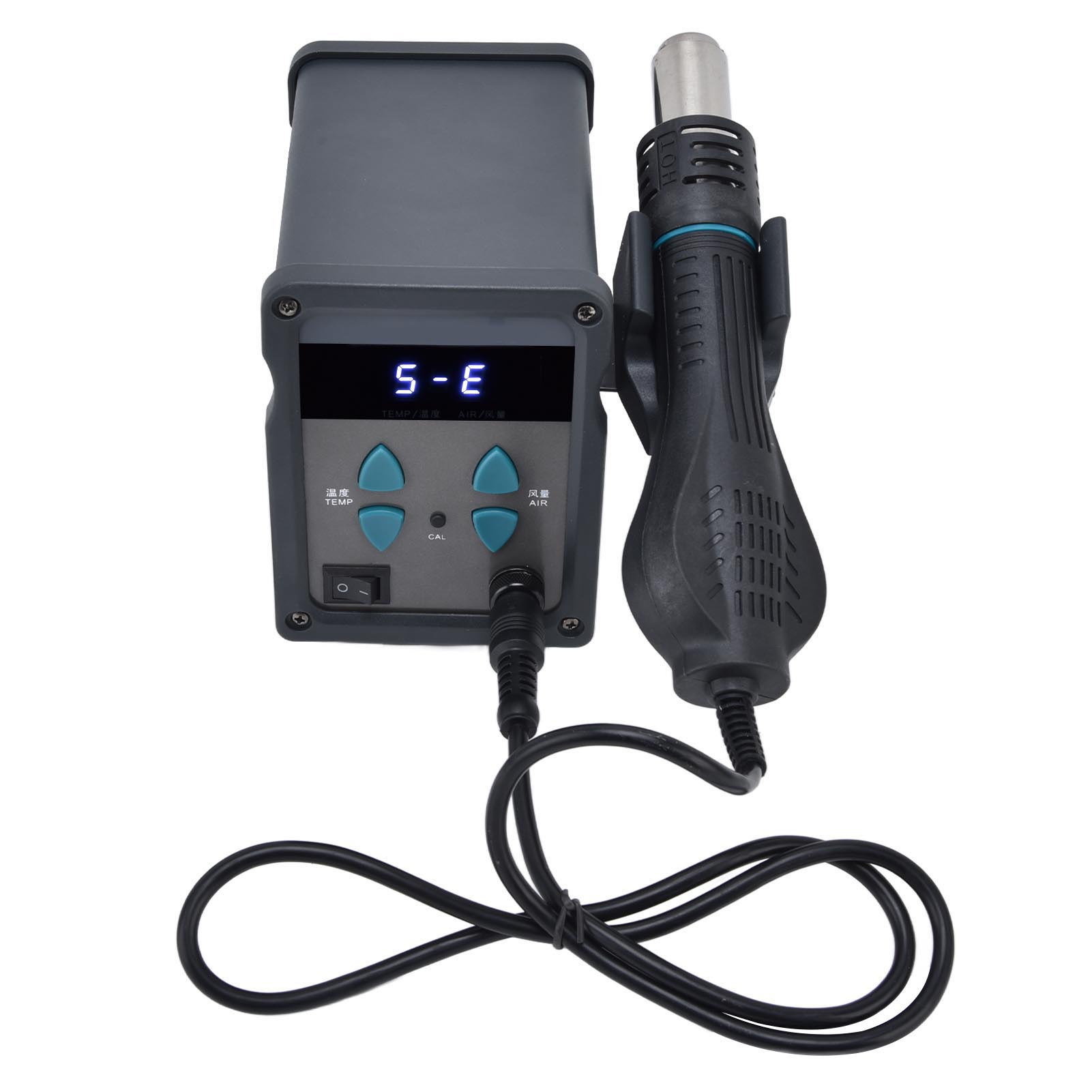 868d Druckluft-lötstation Mit Digitalanzeige, Elektronik-entlöt- Und Reparaturstations-kit, 700 W, Eu-stecker, Ac 220 V
