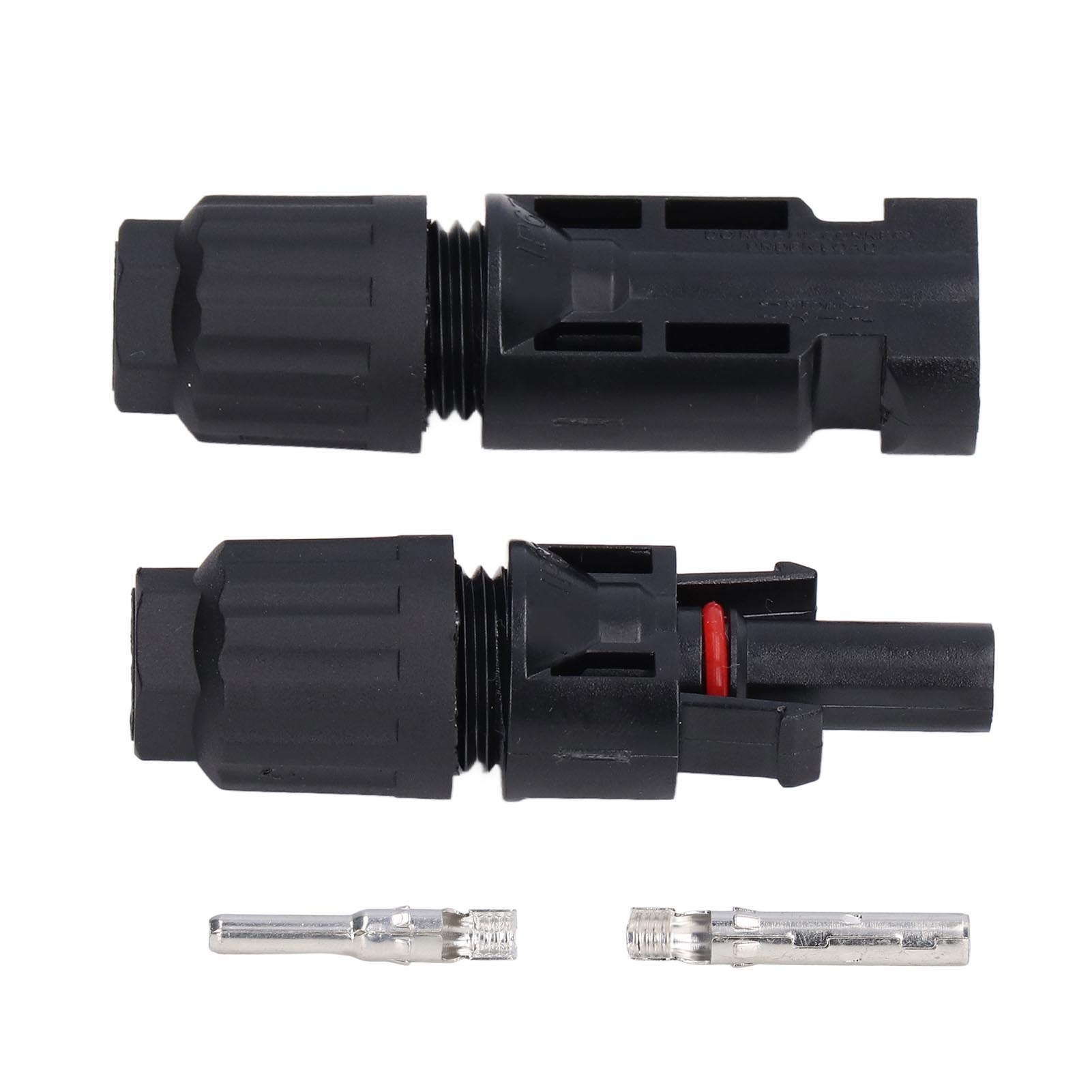 5er-set Solarstecker (männlich/weiblich), Ip67 Wasserdicht, Für Pv-modulkabel, Hochspannung 30 A 1000 V