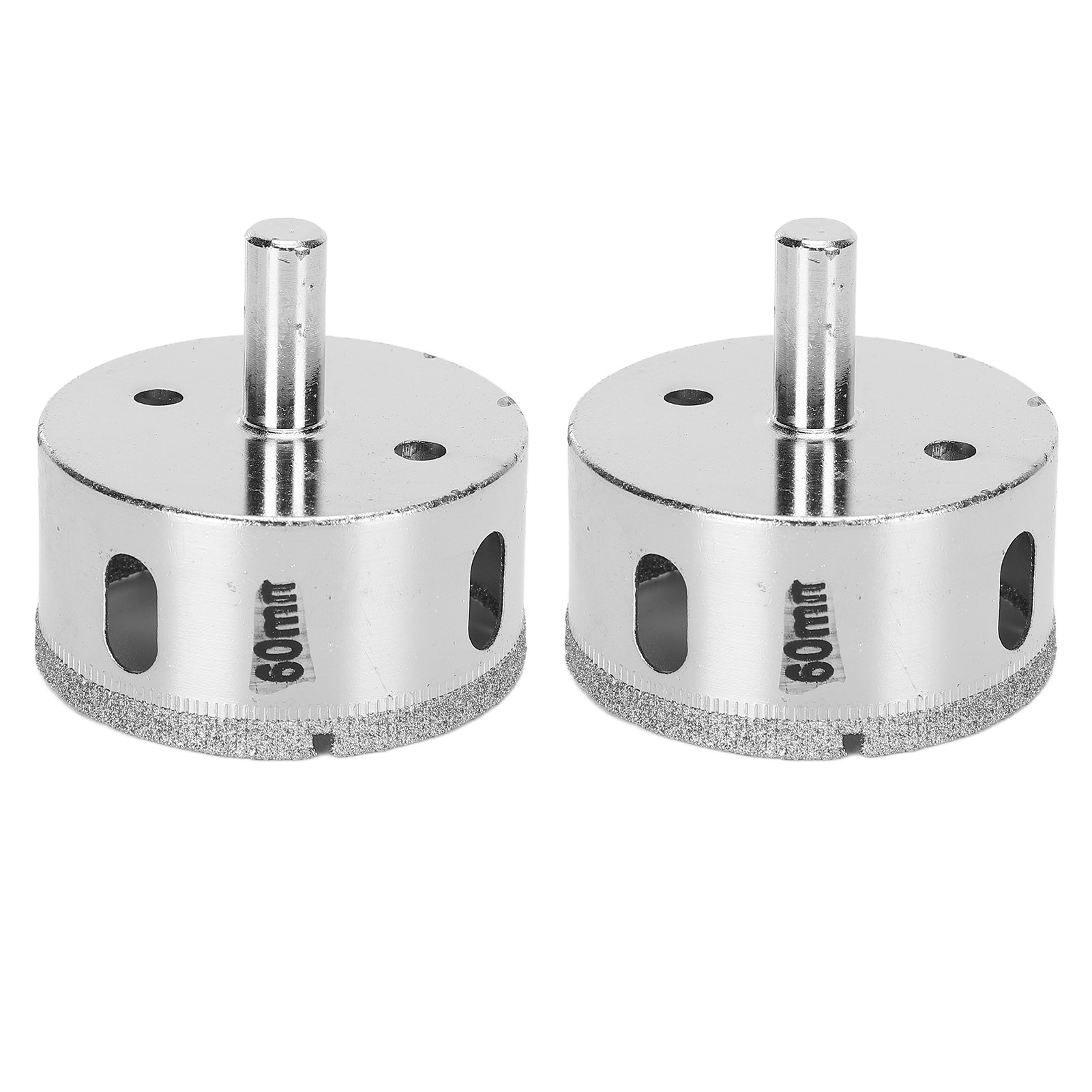 2 Stück Diamantbohrer Mit Rundschaft, Lochöffner Für Glas, Marmor Und Keramikfliesen, 60 Mm
