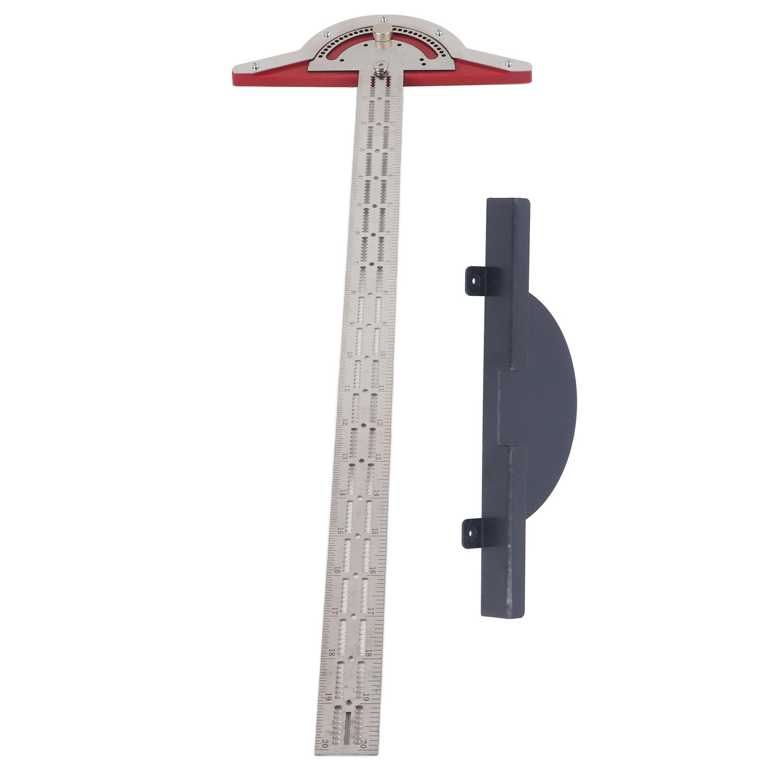 Kantenlineal Aus Aluminiumlegierung, T-winkel, Kantenlineal Für Holzbearbeiter, Studenten, Architekten Und Designer, 50,8 Cm (20 Zoll)