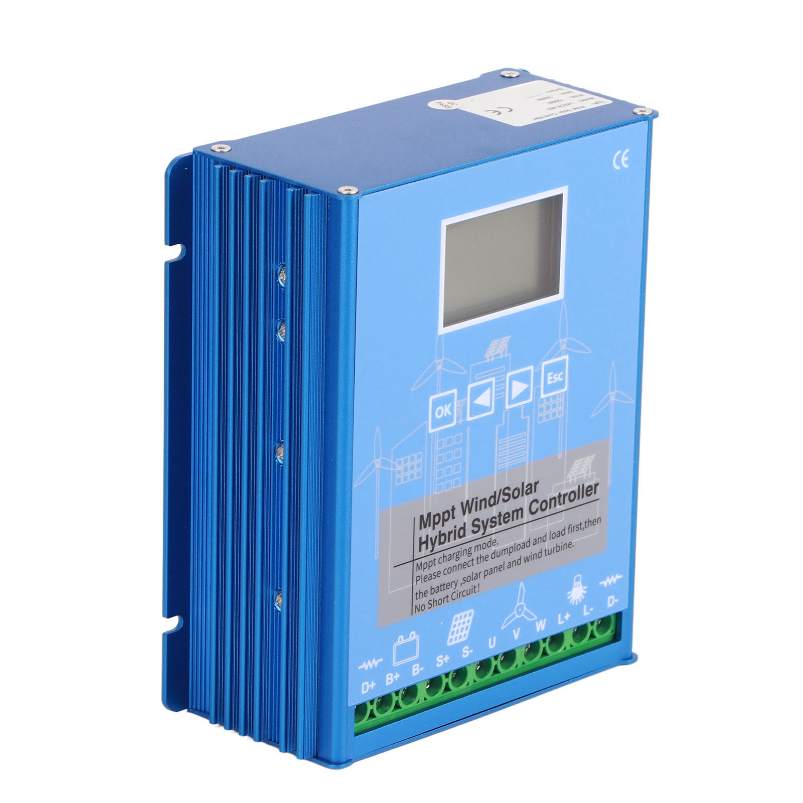 24v 48v Mppt Wind-solar-hybrid-laderegler, Universeller Lcd-energieladeregler, Windkraft 1000w, Photovoltaik 1000w