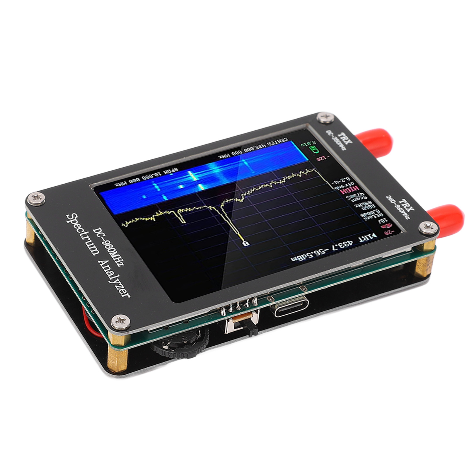 Spektrumanalysator Mf/hf/vhf/uhf-eingang, 4 Modi, 2,8-zoll-touchscreen, Tragbarer Spektrumanalysator/signalgenerator