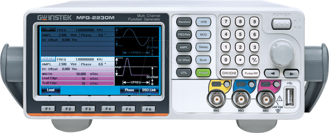 MFG-2230M - Funktionsgenerator, arbiträr, 2 Kanäle, 1 µHz … 30 MHz