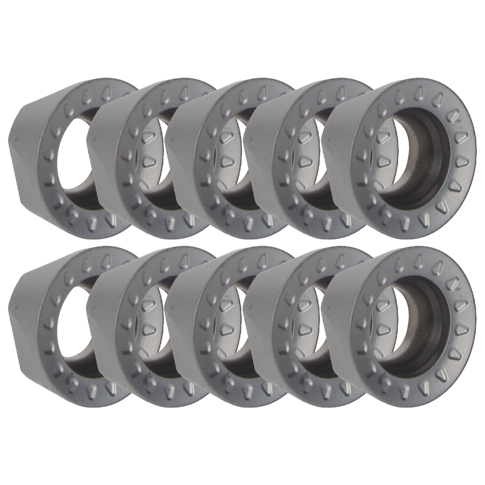 10-teiliges Set Wendeschneidplatten Aus Hartmetall Mit Runder Schneide Für Drehmaschinen, Fräsen Und Cnc-schneidwerkzeuge (rpmt10t3moe-js)