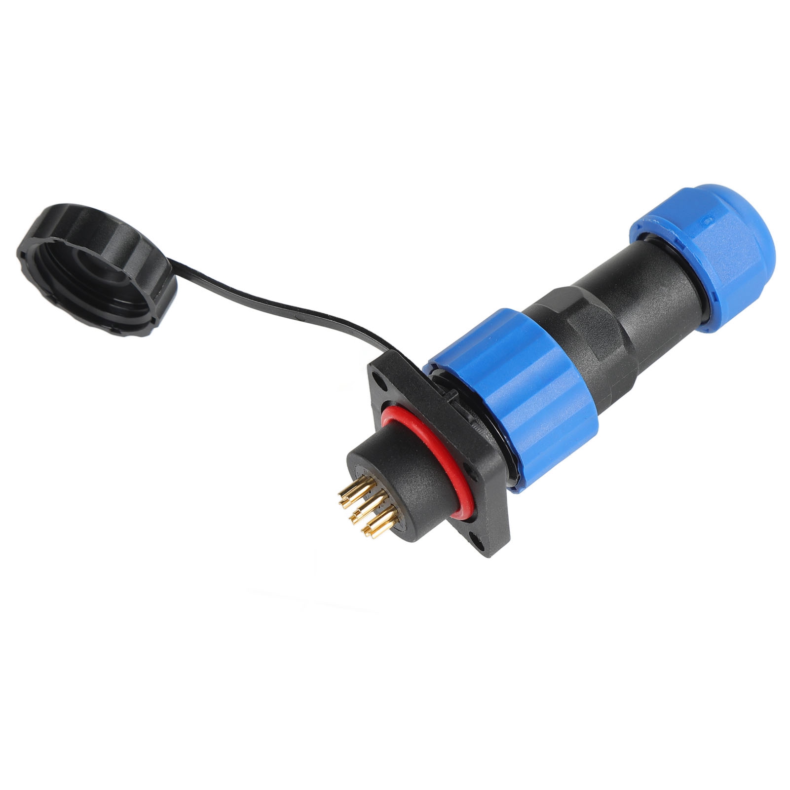 Ip68 Wasserdichter Stecker, Quadratischer Luftfahrt-stromanschluss, Industrie-terminaladapter Sp169 Pin (250v 5a)