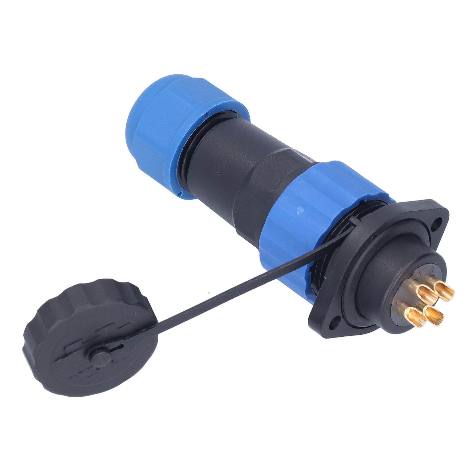 Ip68 Wasserdichter Steckerflansch Für Luftfahrt-stromanschlüsse, Industrieadapter Ac380v Sp204 Pin (380v 25a)