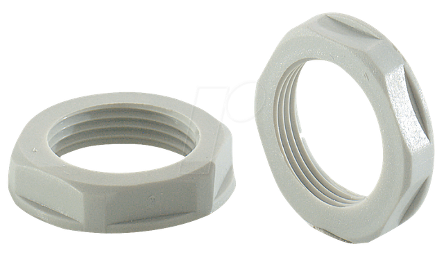 MGM 25 - Metrische Gegenmutter für MBF 25, M25, grau