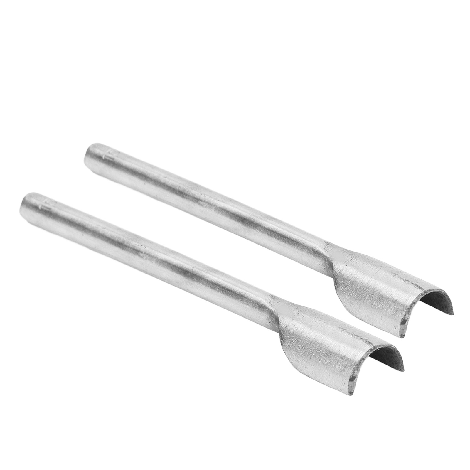 2-teiliges Set Halbrunder Lederschneider Aus Stahl, Lochwerkzeug Für Gürtelriemen (15 Mm)