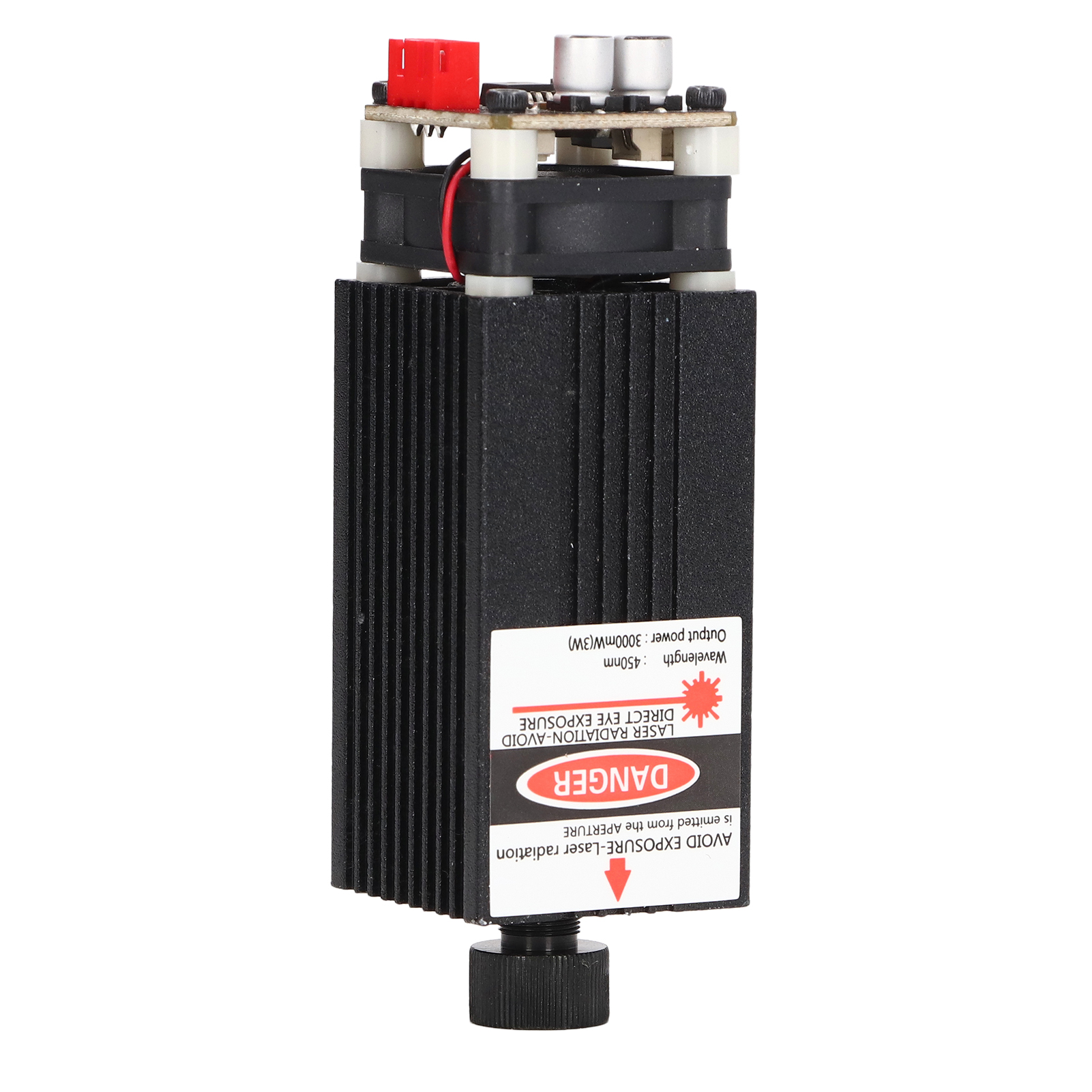 Laser-gravurmodul Mit Schneidkopf, Einstellbarem Fokus, 450 Nm, 3 W, 12 V, Für Heimwerkerprojekte