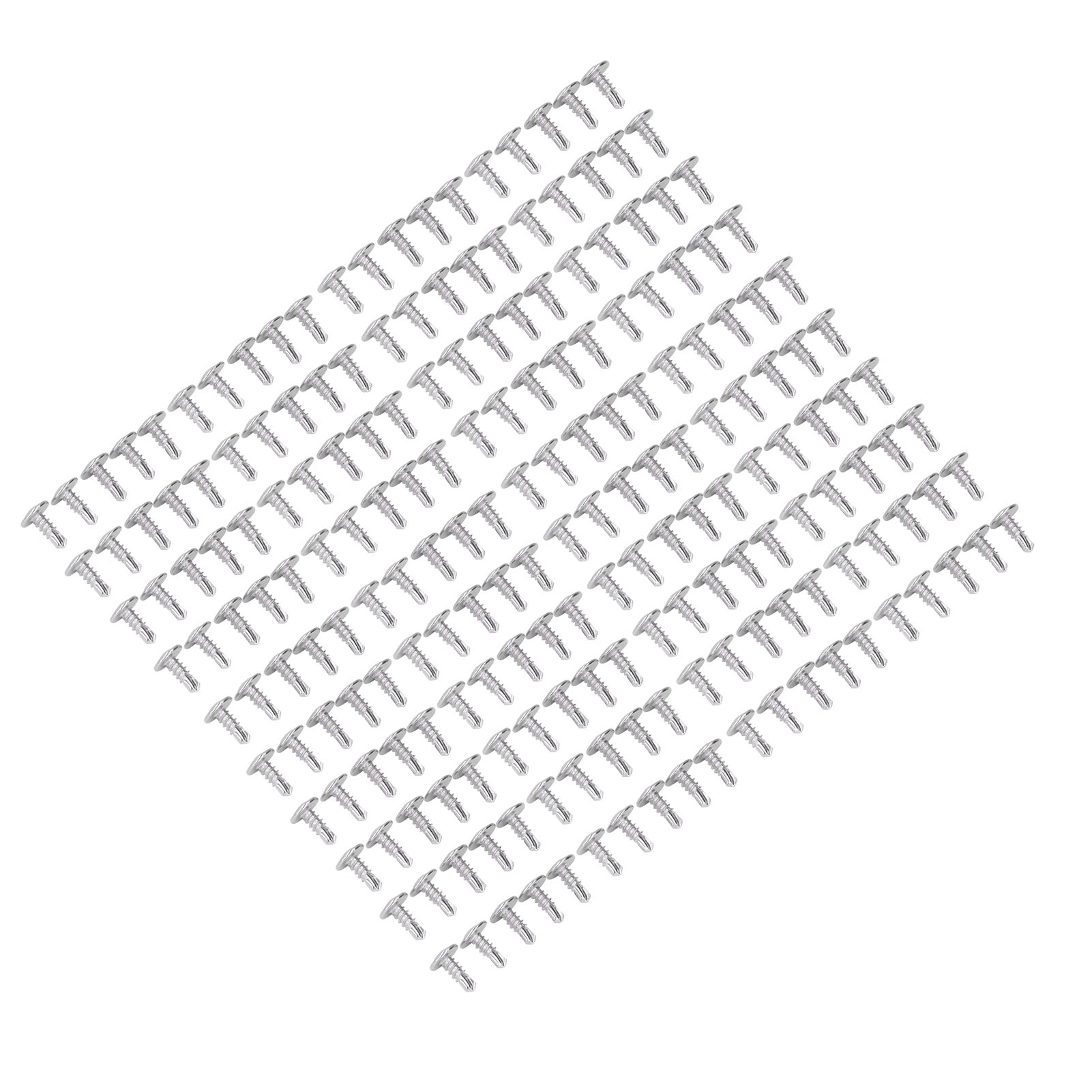 200-teiliges Set Selbstbohrender Schrauben Mit Rundem Unterlegscheibenkopf Aus Edelstahl, M4,8 X 13