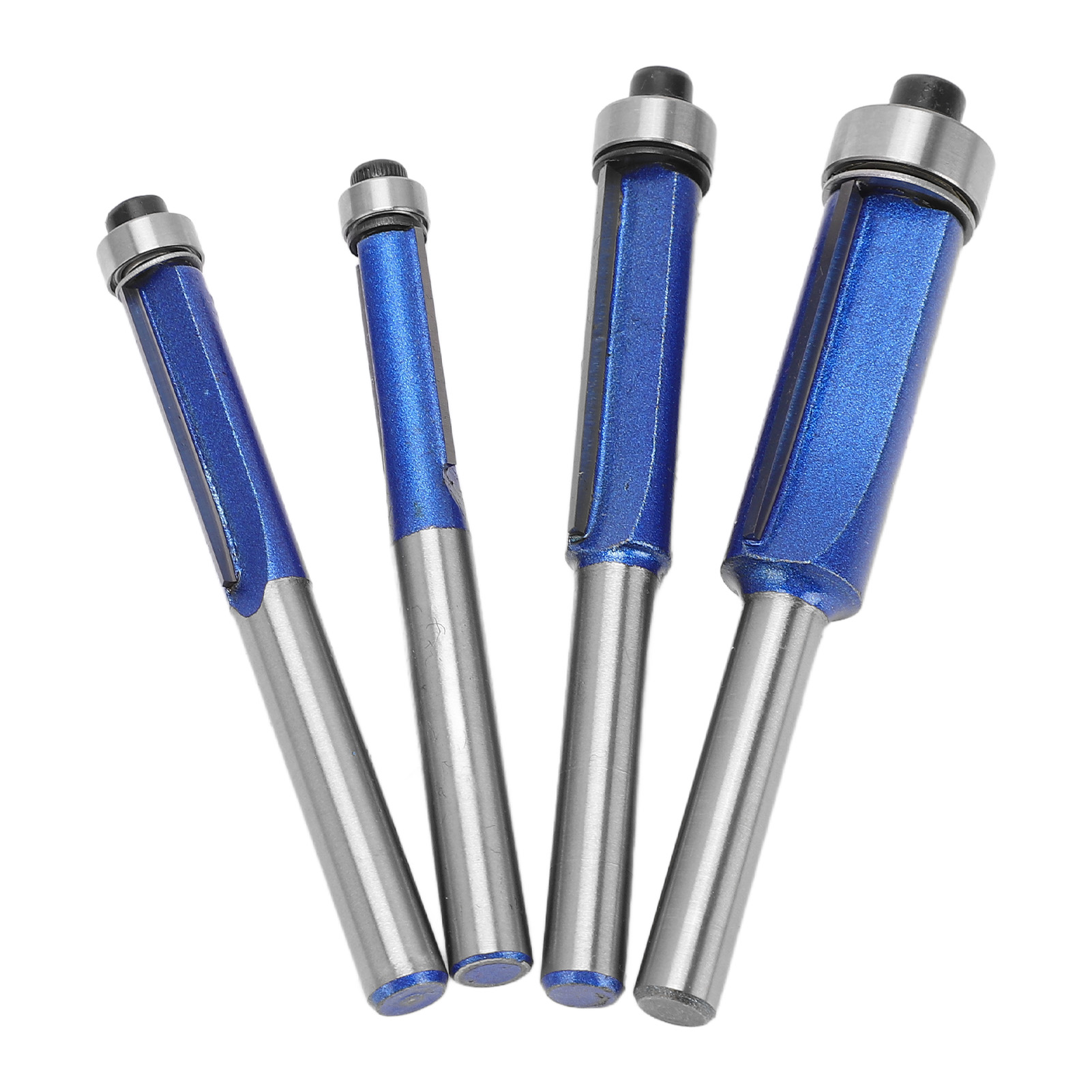 4-teiliges Fräser-set Mit Einstellbarer Schnitttiefe, Verschleißfest, Starke Schneide, 1/4-zoll-schaft