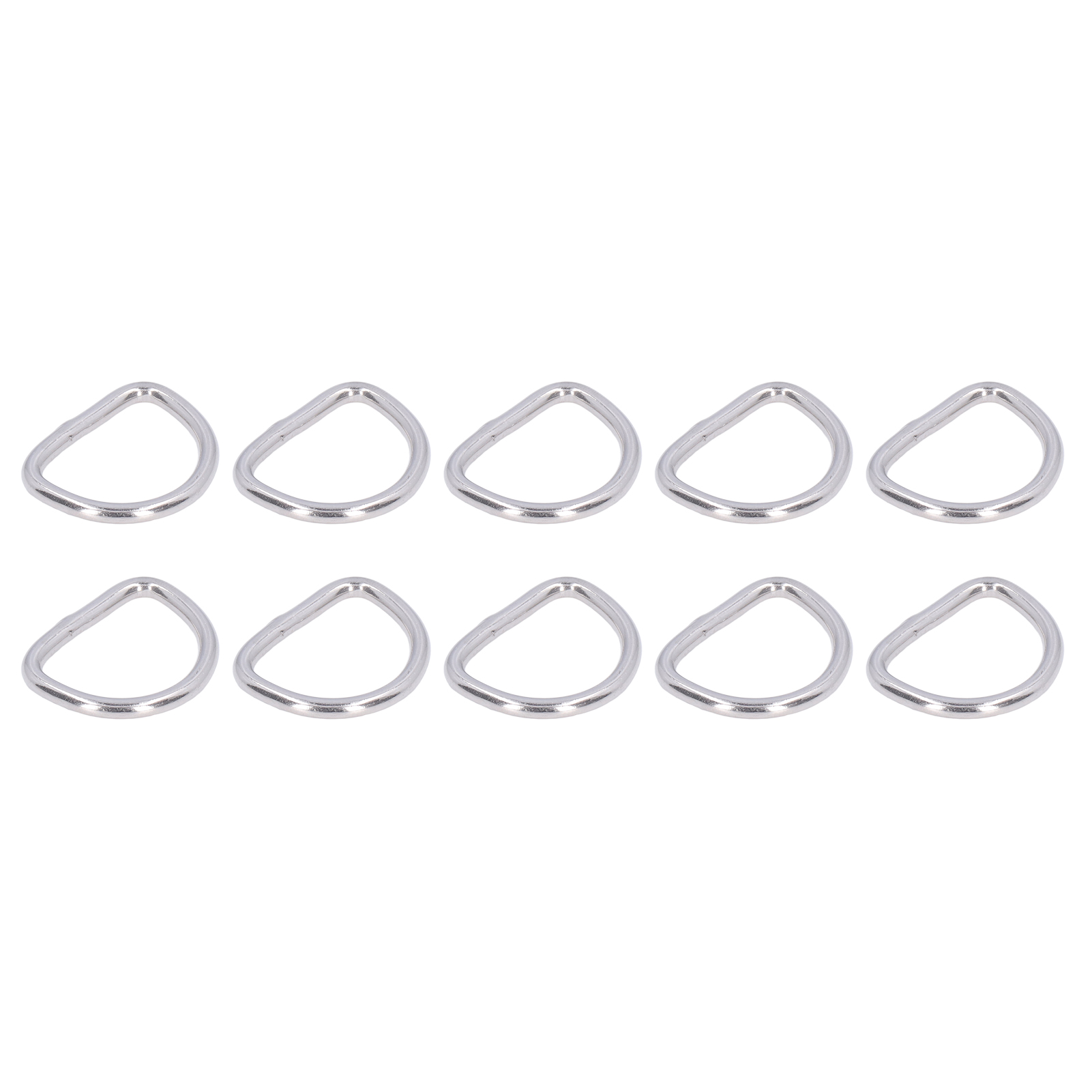 10 Stück D-ringe Aus Seewasserbeständigem Edelstahl 316, Nahtlos Geschweißt, Bootszubehör, 4 X 30 X 22 Mm