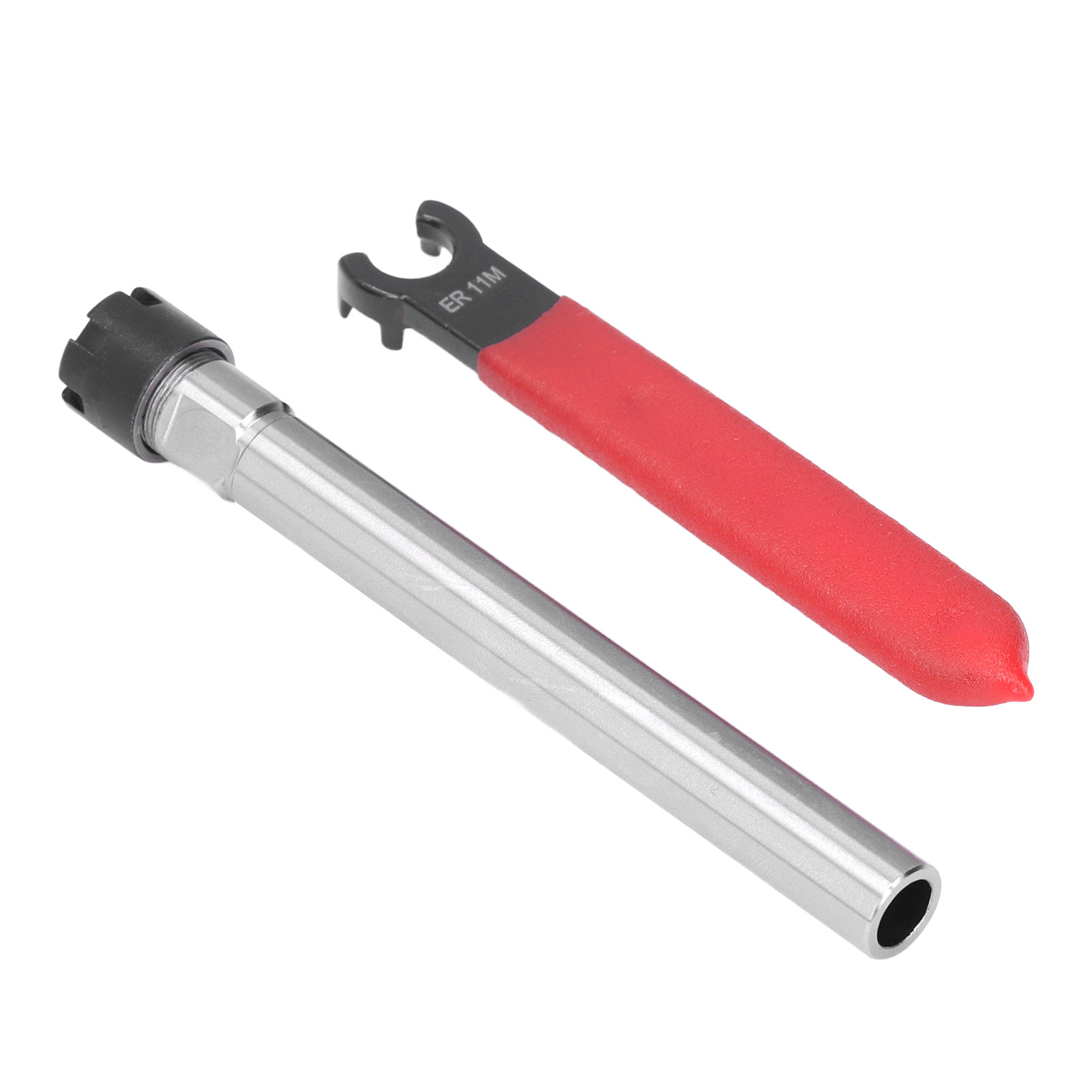 Spannzangenfutterhalter, Gerade, Lange Cnc-fräsverlängerung, 1–7 Mm, Mit Schraubenschlüssel, C12-er11m-100l, 100 Mm