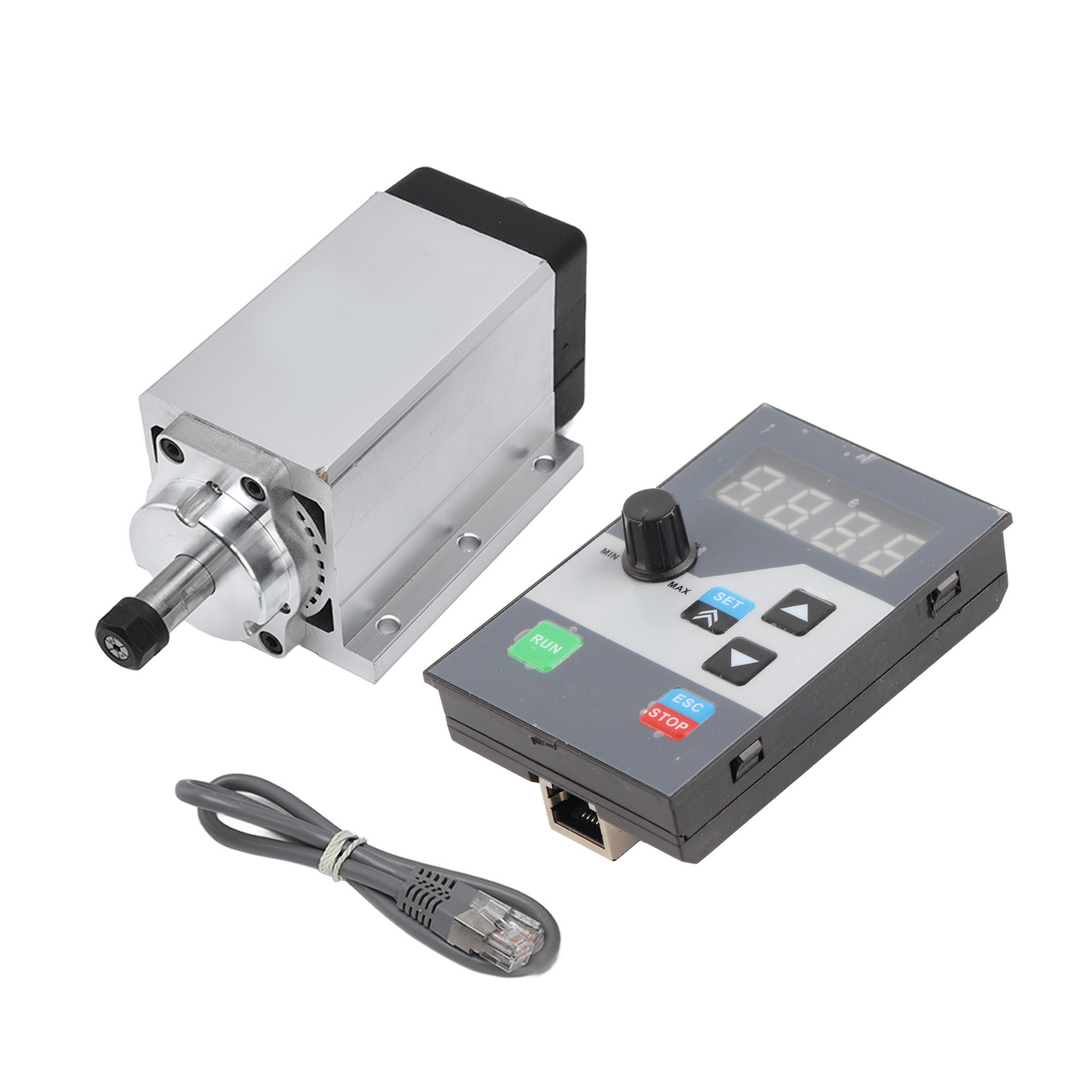 Luftgekühlter Spindelmotor-satz, 0,55 Nm, 700 W Bürstenloser Motor Und 600 W Frequenzumrichter Er11a, Spannzange, 220 V