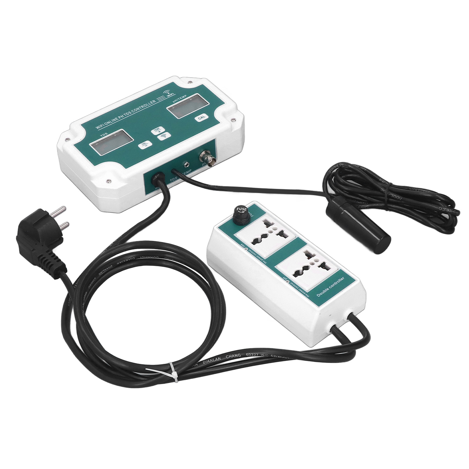 Hochpräziser Wlan-wasserqualitäts-checker Mit Ph- Und Tds-detektor, Temperaturfühler, Eu-stecker, 230 V
