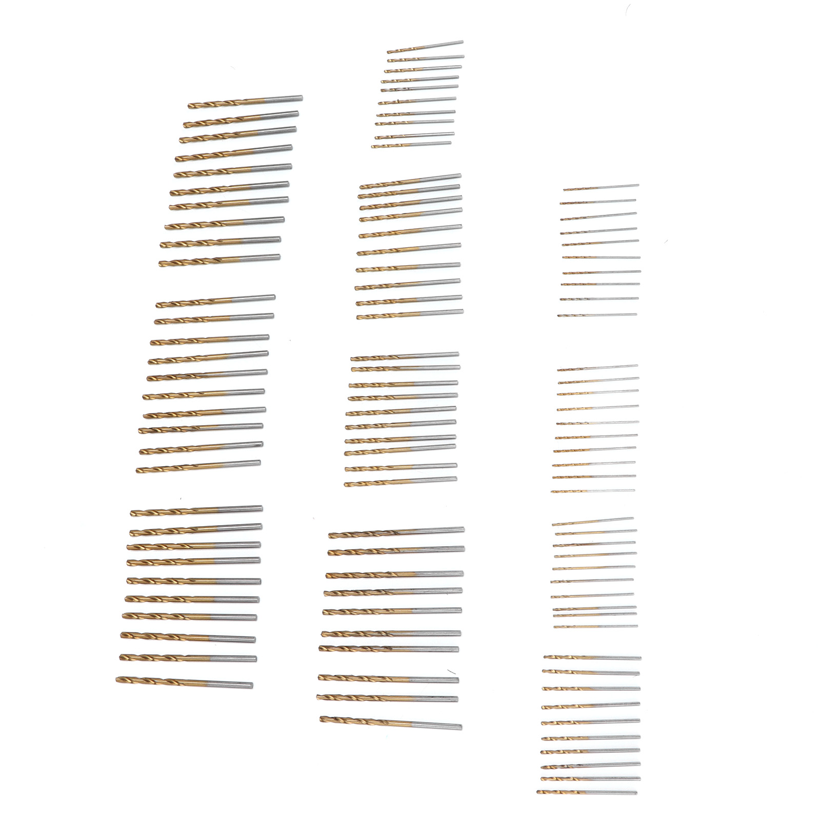 100-teiliges Spiralbohrer-set, Verschleißfest, Titanbeschichtet, Kombinationsbohrer Für Holz, Metall Und Stahl