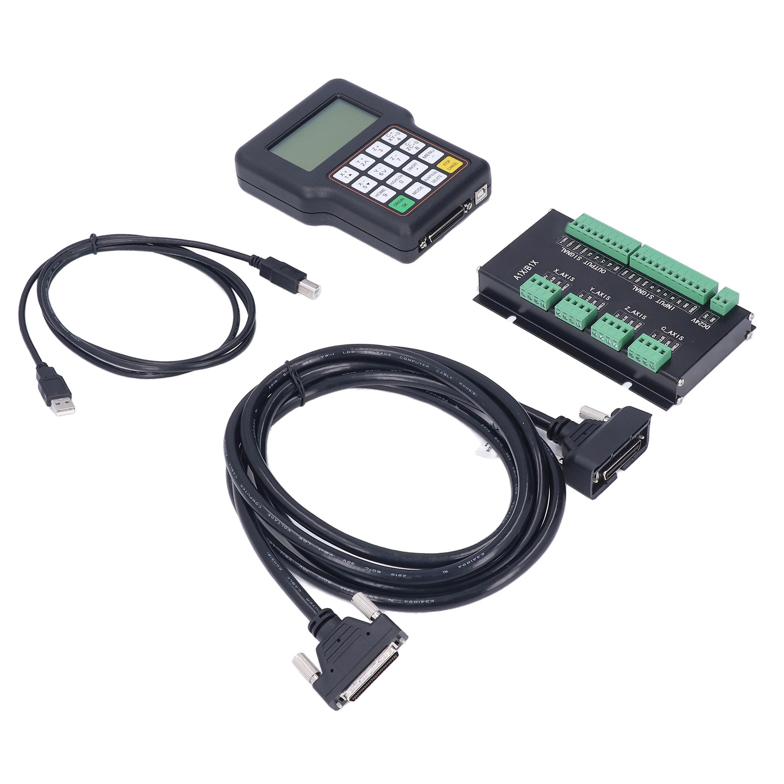 3-zoll-lcd-4-achsen-graviermaschinensteuerung, Dsp-handgriff, Fernbedienungssystem Mit 16 Tasten