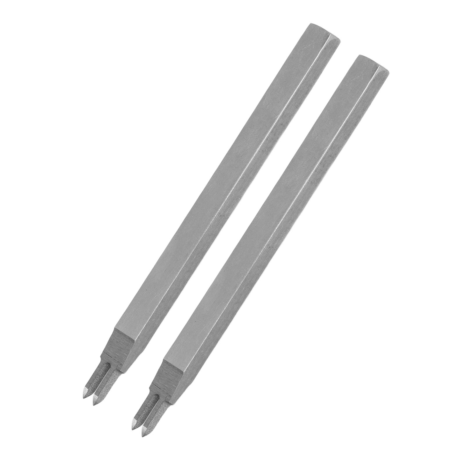 2 Stück 2-zinken-lederlocher Aus Hochgeschwindigkeitsstahl, Diy-lederwerkzeug, Integrierte Form Zum Lochen Von 4 Mm
