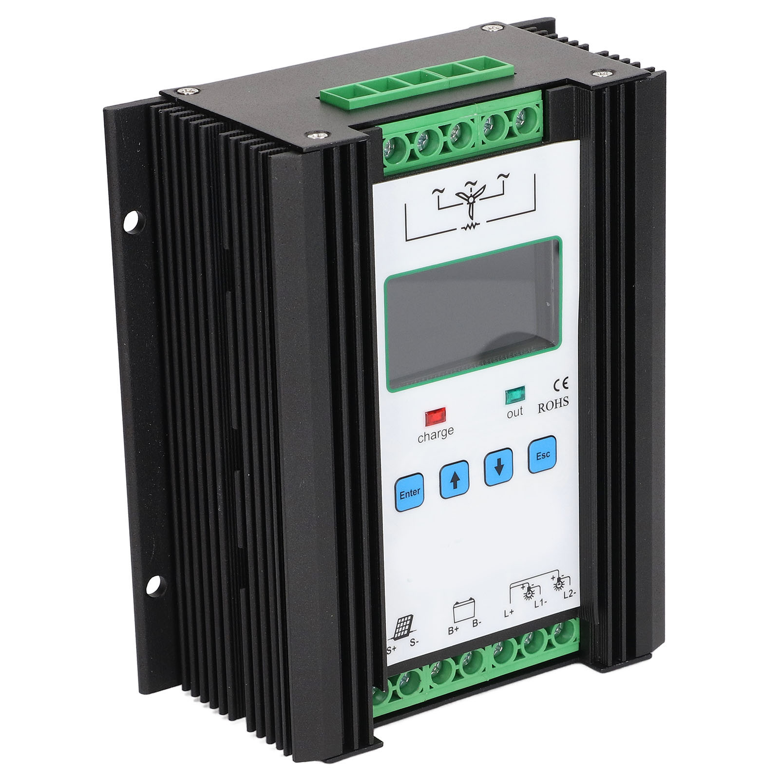 Digitaler, Intelligenter Wind-solar-hybrid-regler Mit Steuerung Für 12 V Und 24 V Bis 600 W