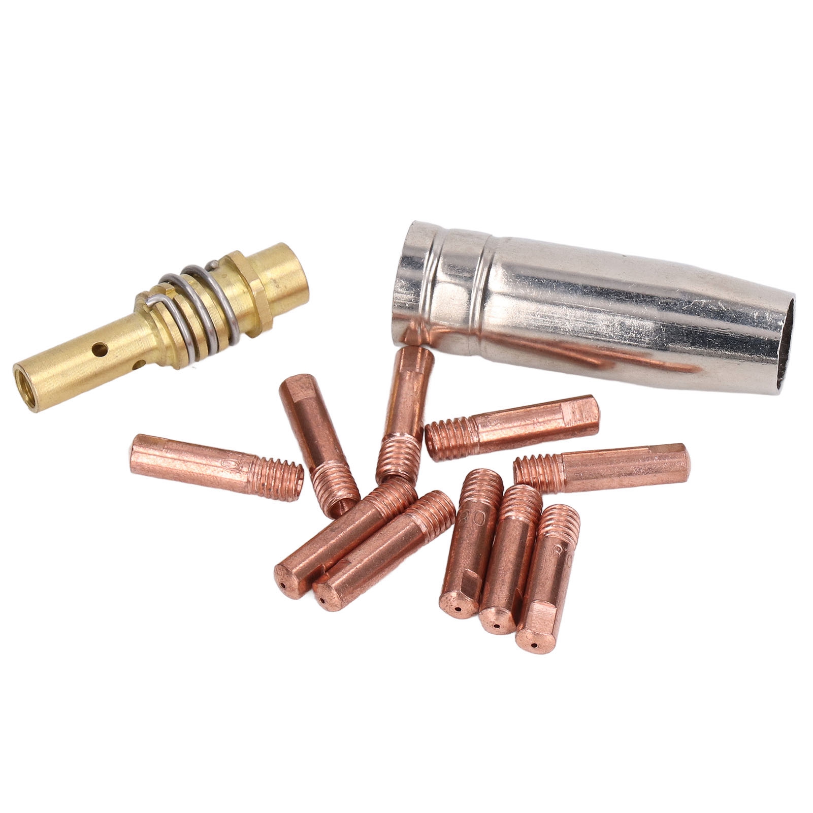 12-teiliges Schweißpistolen-kontaktdüsen-set (mig/mag, 0,8 X 25 Mm, M6-gasdüse)