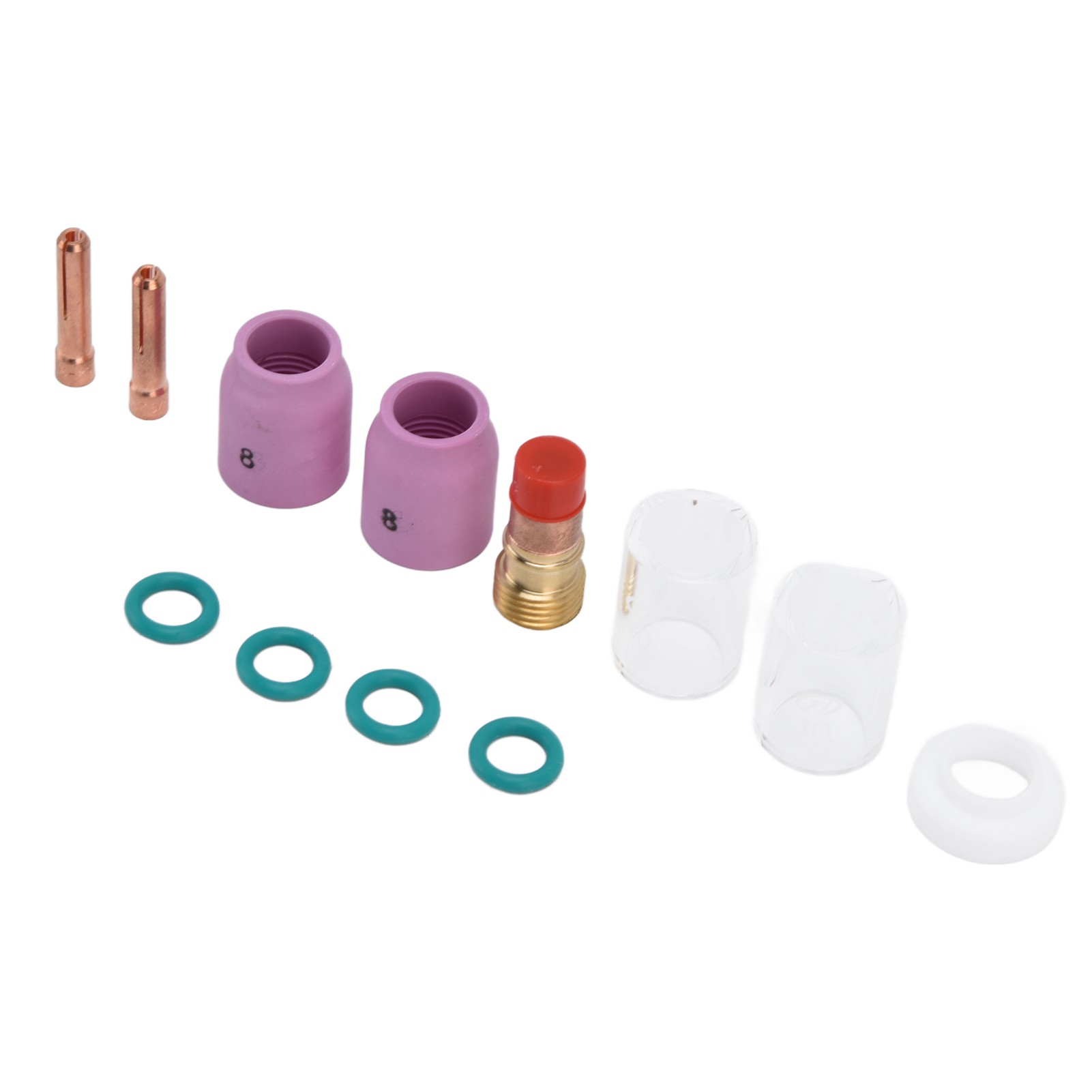 12-teiliges Wig-schweißzubehör-set Mit Gaslinse, Keramikdüse Und Spannzange Für Wp‑17/18/26