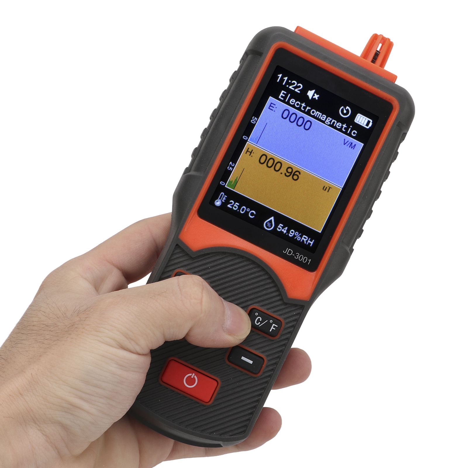 Jd-3001 Geigerzähler – Leicht Ablesbarer, Multifunktionaler Detektor Für Radioaktive Strahlung Und Elektromagnetische Strahlung