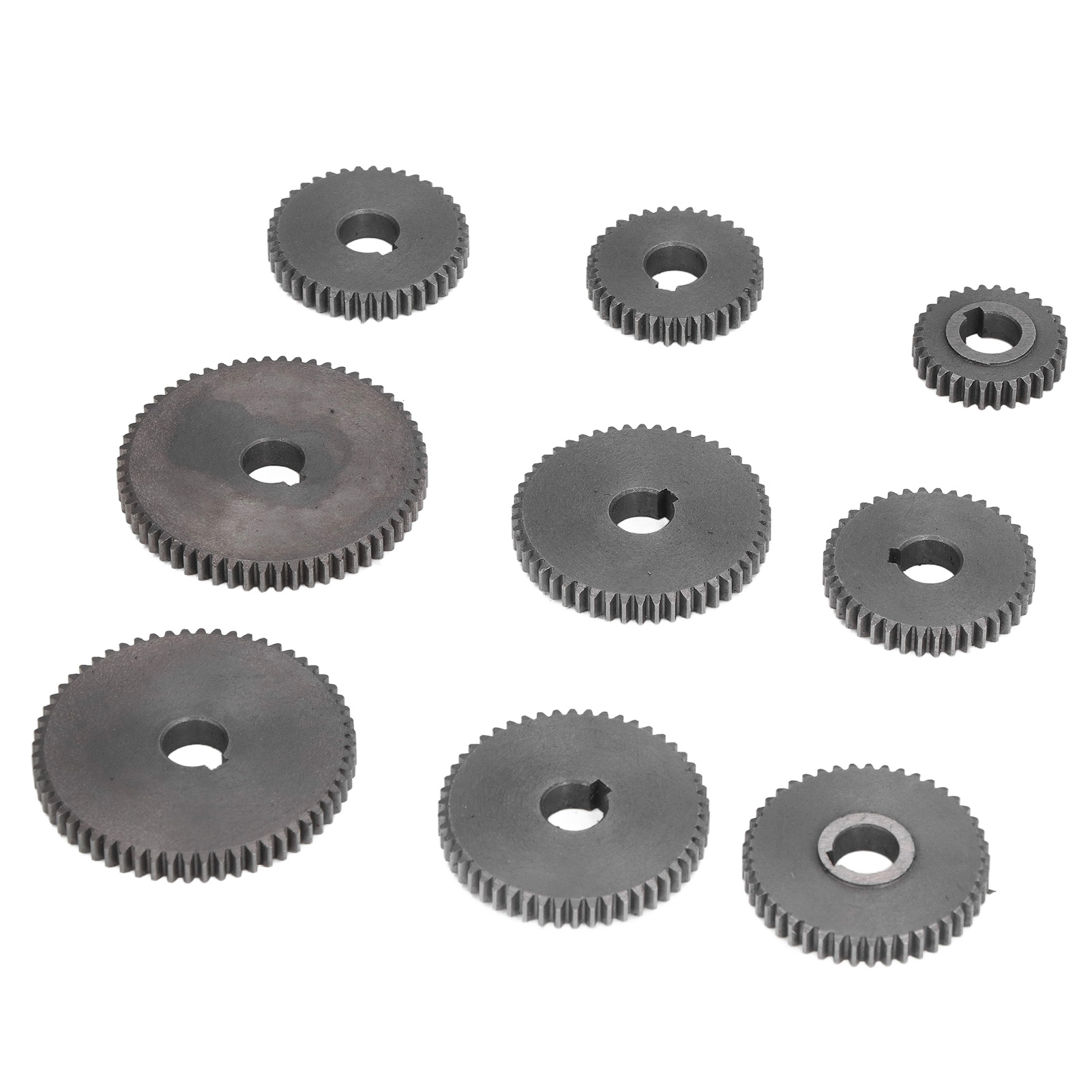 9-teiliger Metallzahnradsatz Für Mini-drehmaschinen, 2xt60, 2xt50, 1xt45, 2xt40, 1xt35, 1xt30