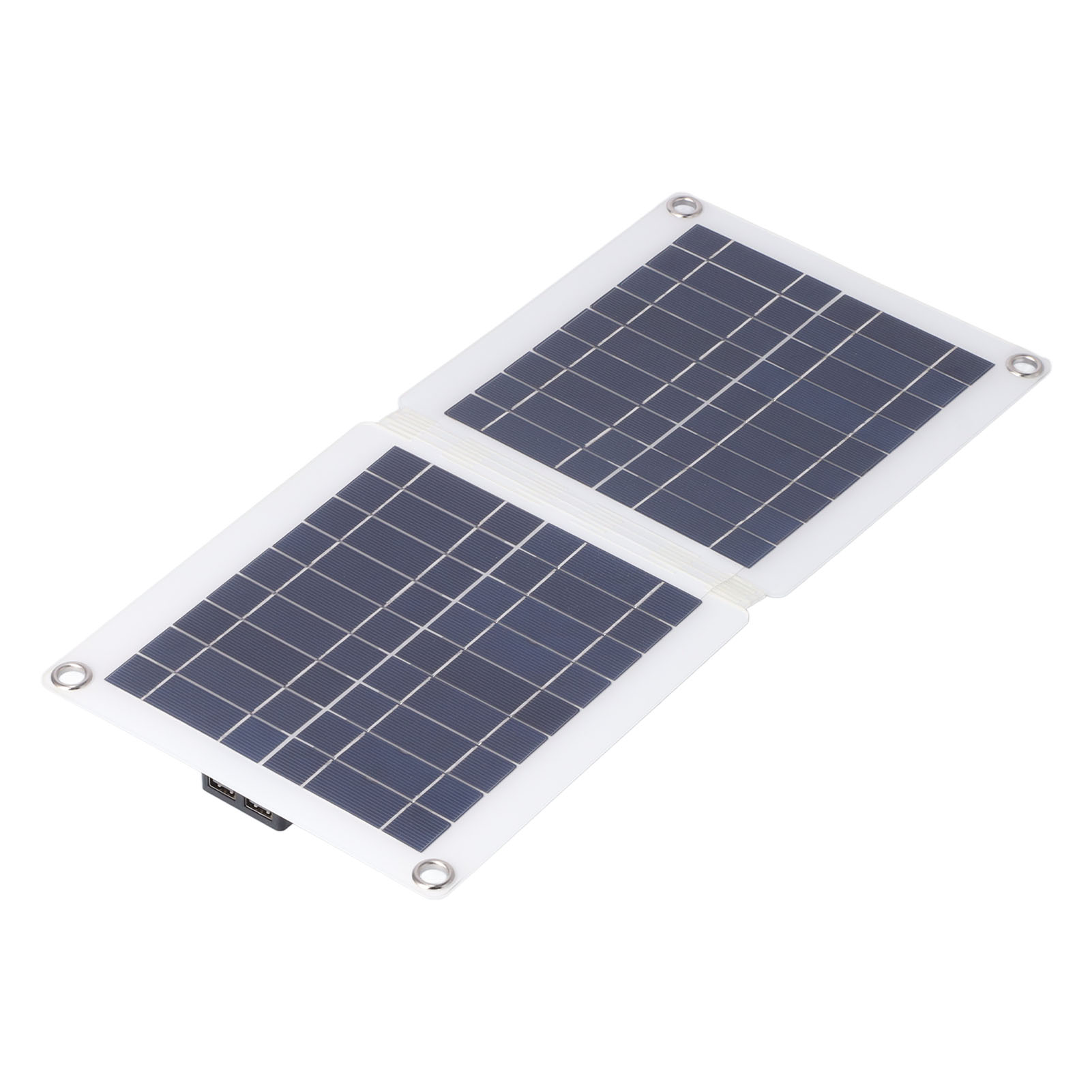 Polykristallines Solarpanel Mit Zwei Usb-anschlüssen, Faltbar, Solar-autoladegerät Für Mobiltelefone, Mp3-player Und Mp4-player, 18 V, 10 W