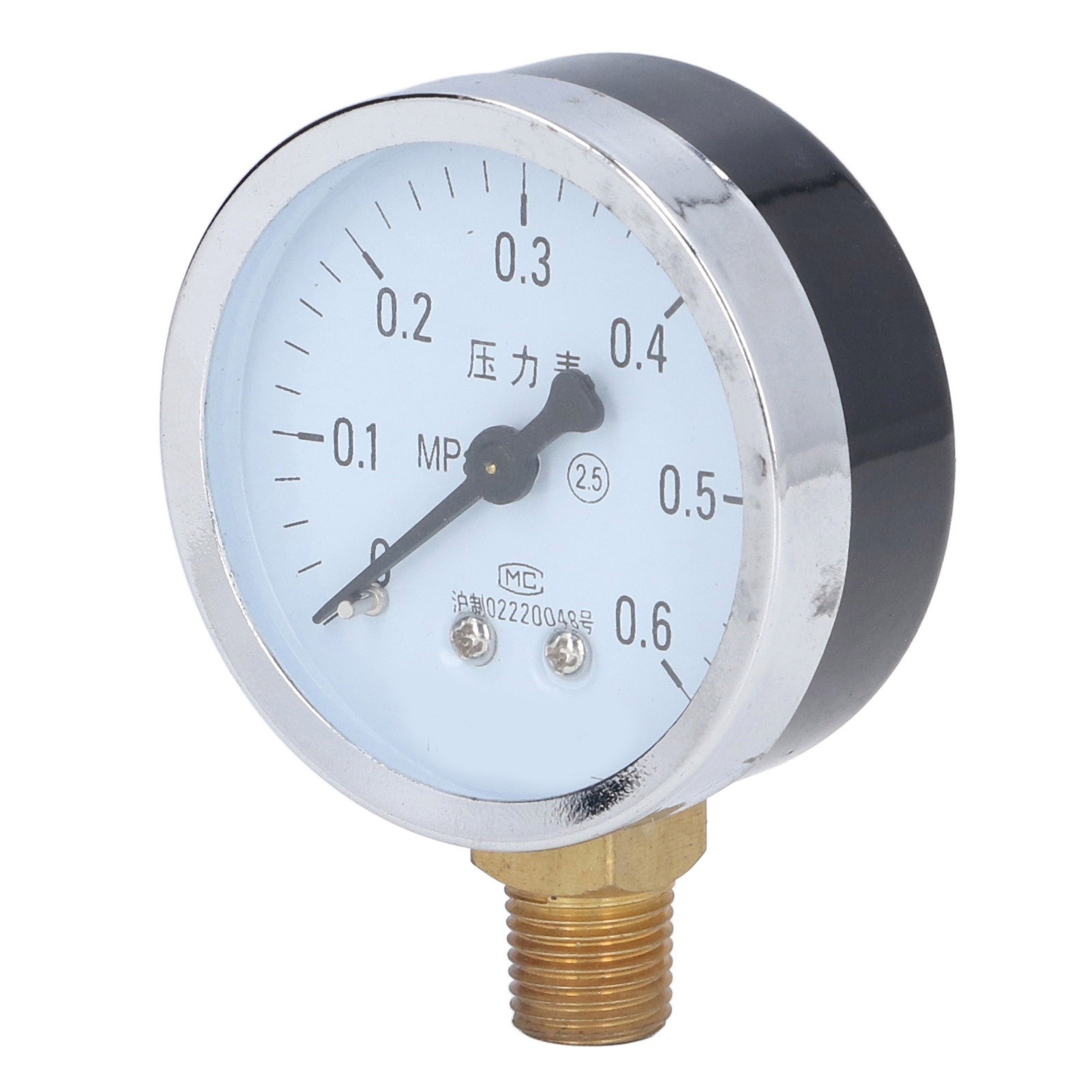 1/4 Npt Manometer, Hochpräzise, Transparentes Zifferblatt, Eisengehäuse, Wasserhahn-manometer Für Erdölchemikalien