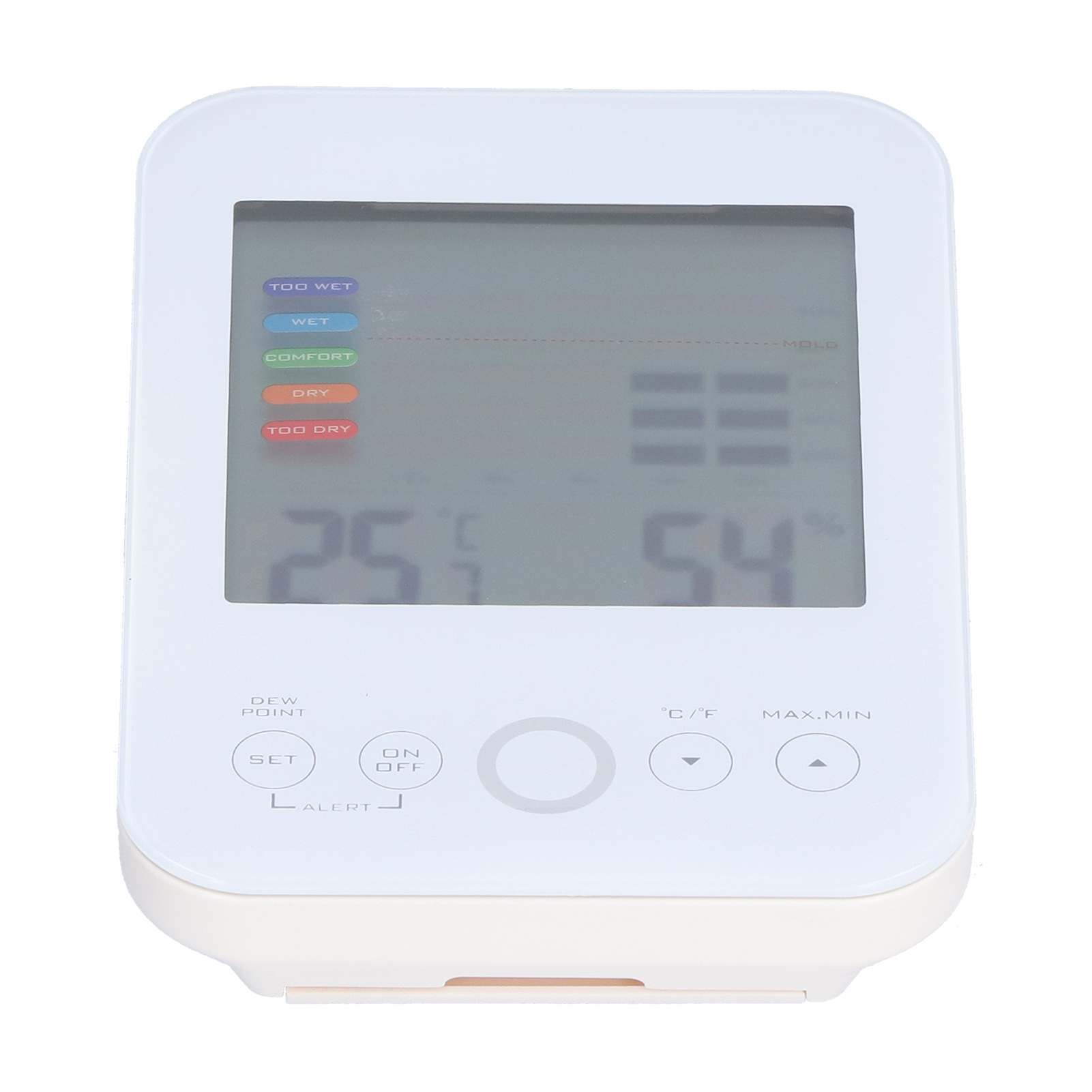 Hygrometer-thermometer Mit Touchscreen-digitalanzeige Zur Messung Von Temperatur Und Luftfeuchtigkeit