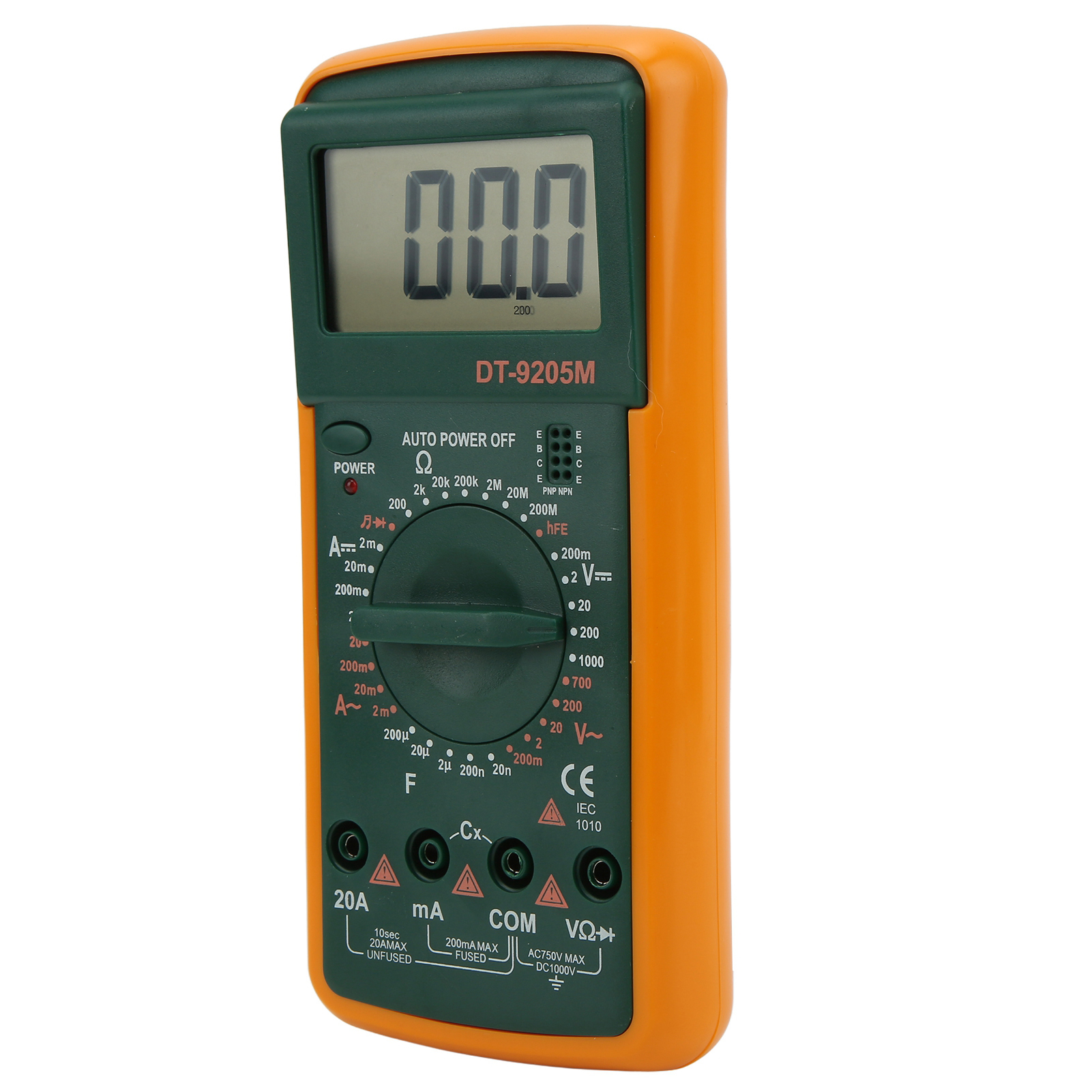Dt-9205m Lcd-digitalmultimeter Mit Großem Bildschirm, Handvoltmeter, Ohmmeter Und Amperemeter