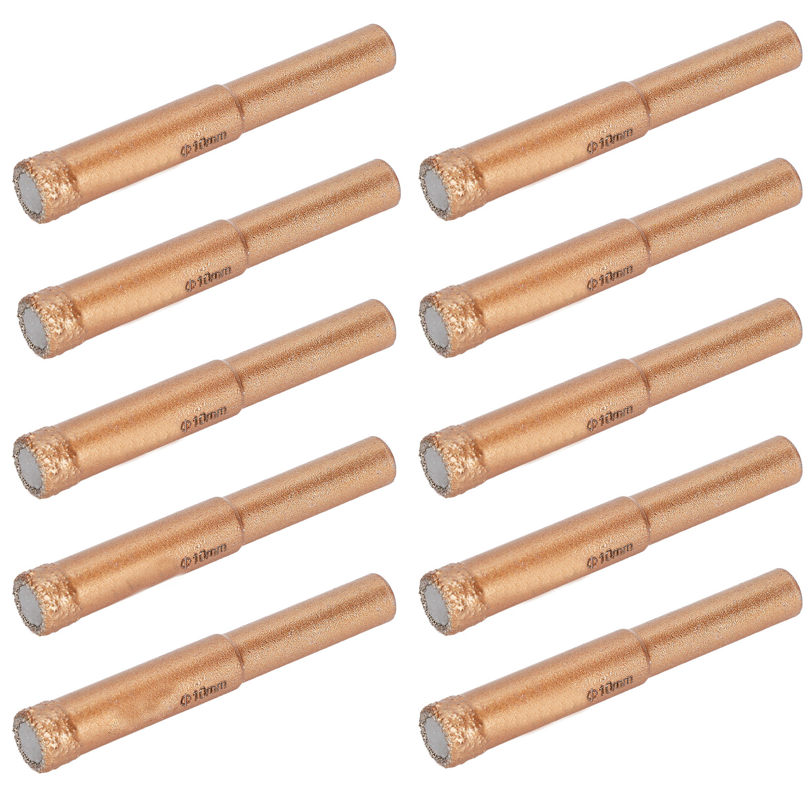 10 Stück Gelötete Diamant-lochsägen-bohrer 10 Mm Für Glas, Granit, Marmor Und Keramikfliesen