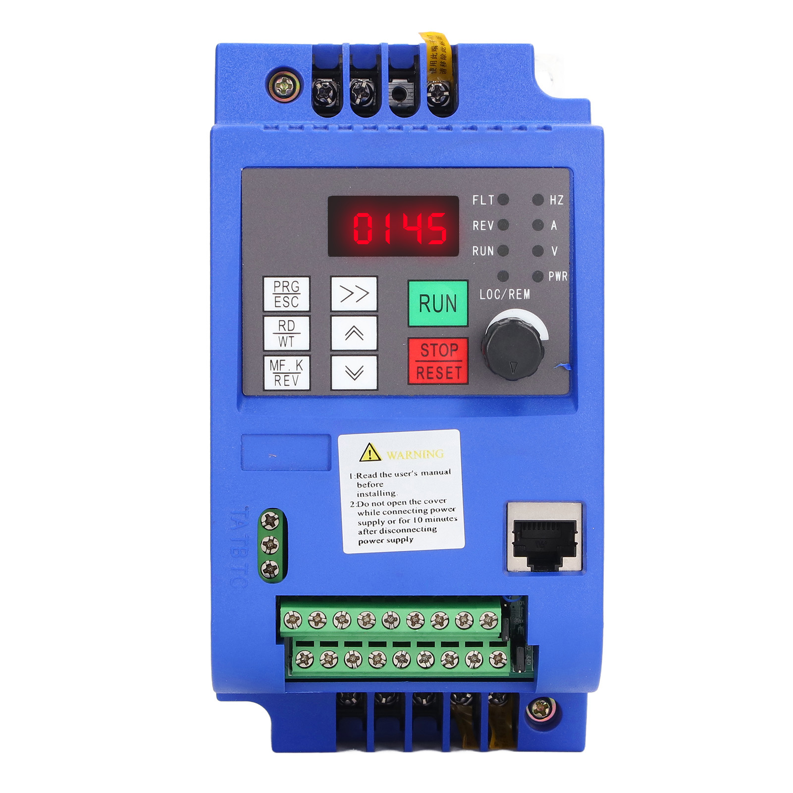Frequenzumrichter, Einphasiger 220-v-wechselstromeingang, Dreiphasiger 0–220-v-wechselstromausgang, 1,5 Kw
