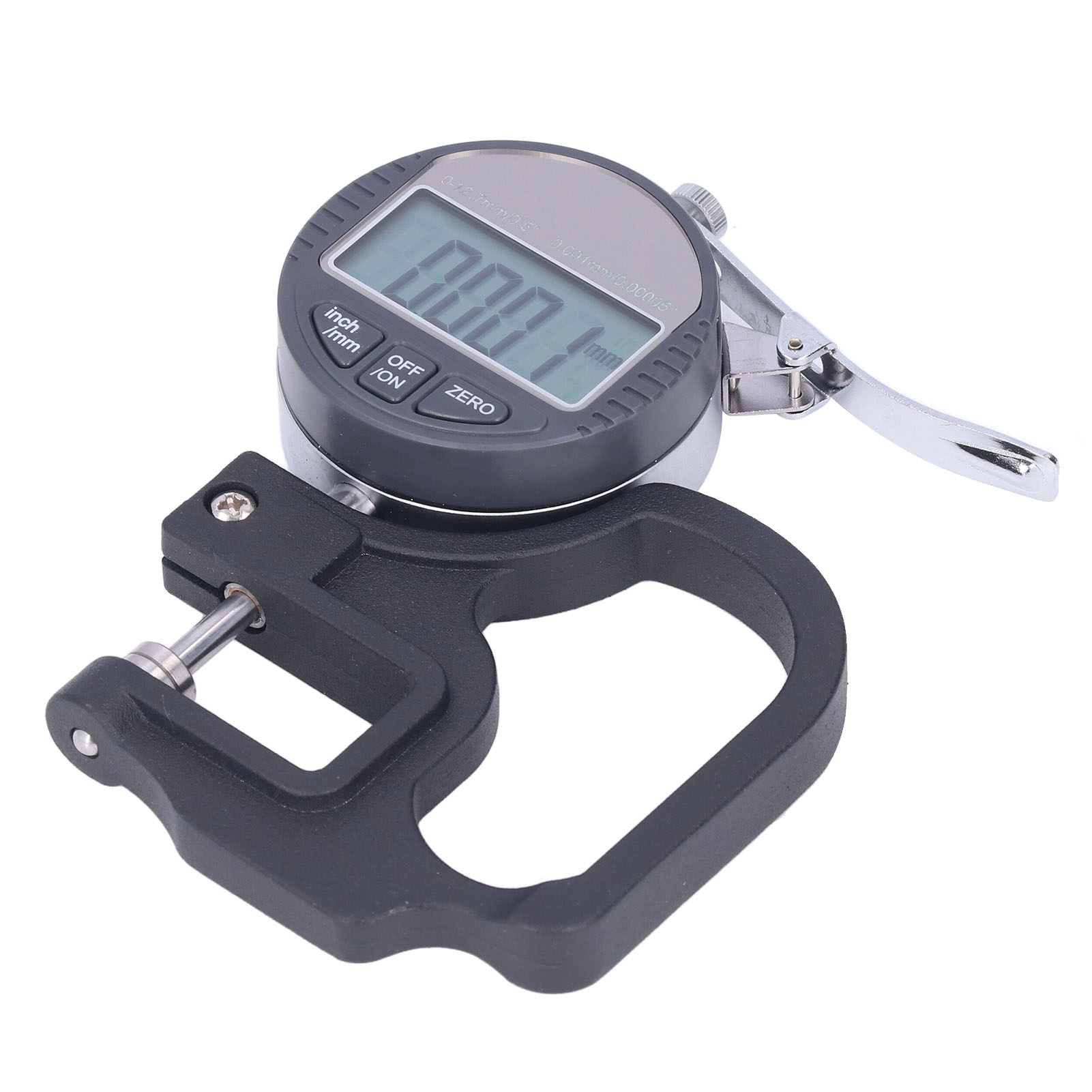 Dickenmessgerät Mit Lcd-digitalanzeige, Mikrometer, Präzises Messwerkzeug Für Papier Und Folien (0–12,7 Mm)