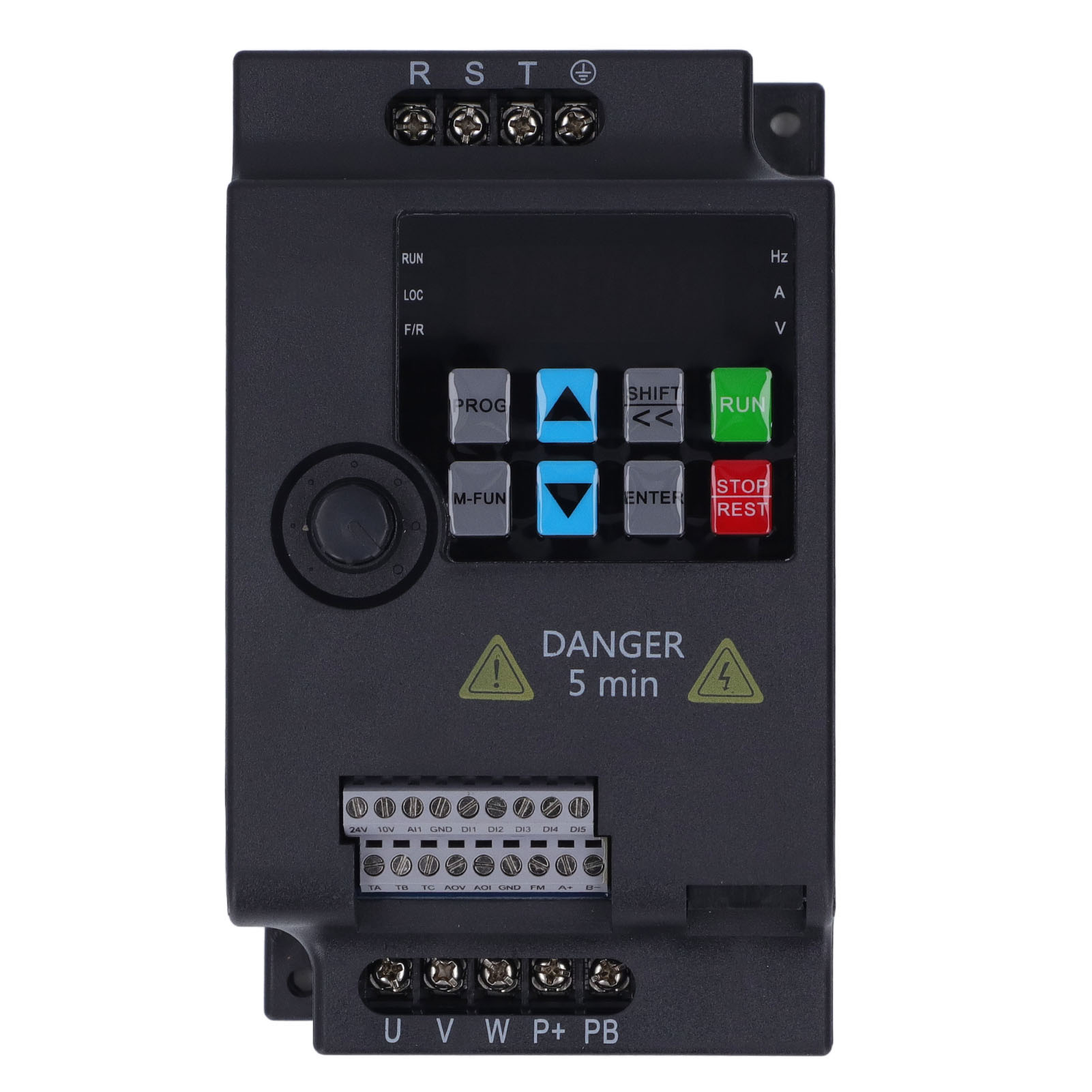 Frequenzumrichter (vfd) 3-phasig, Eingang: Ac 380 V, Ausgang: Ac 0–380 V, Schienenmontage, 1,5 Kw