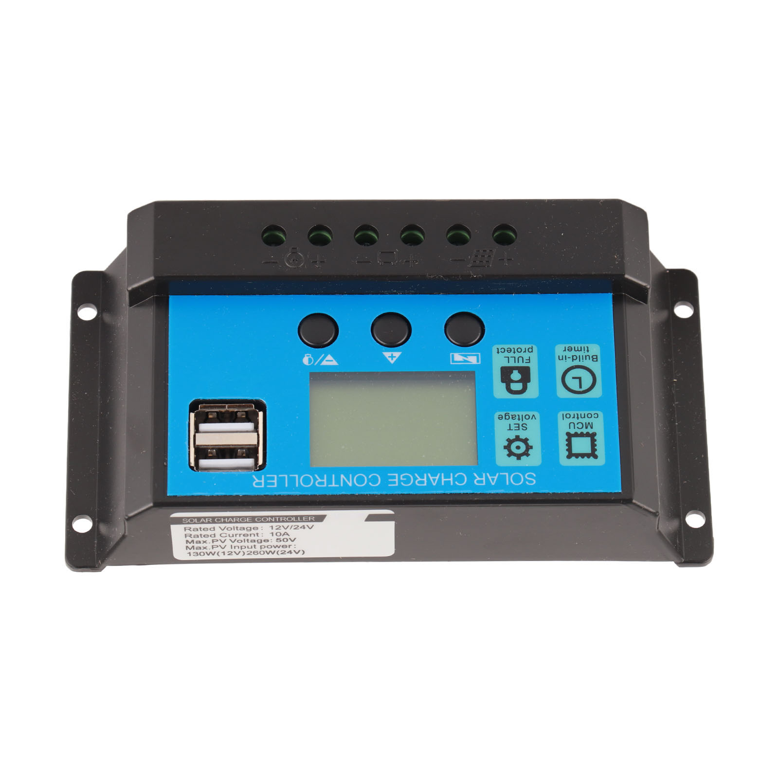 Pwm-solarpanel-laderegler Mit Lcd-display, Intelligenter Lade- Und Entladeregler Für Led-straßenleuchten (12 V/24 V)