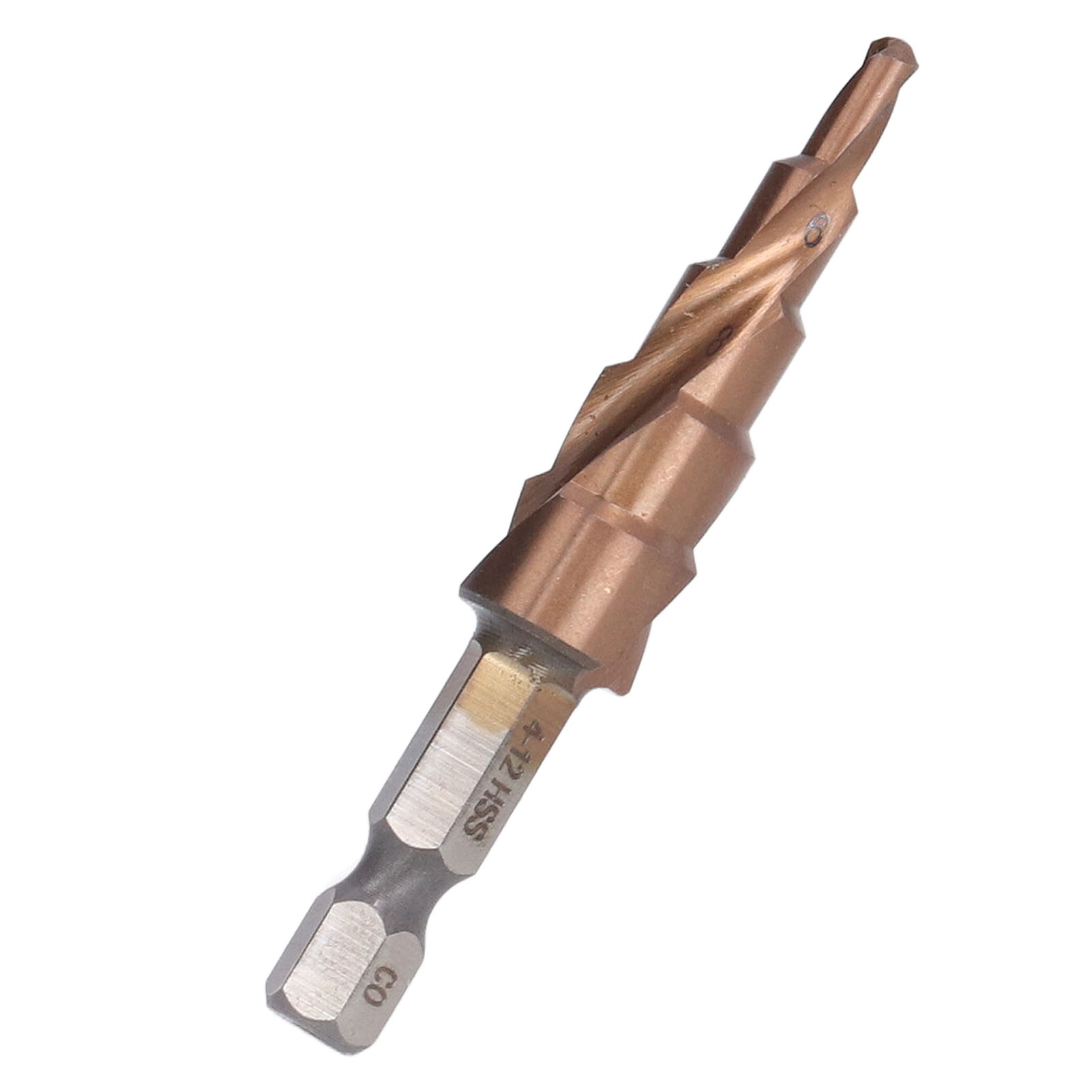 Spiralstufenbohrer, Präzise Positionierung, 118° X-förmige Öffnung, M35 Hss-sechskant-stufenbohrer