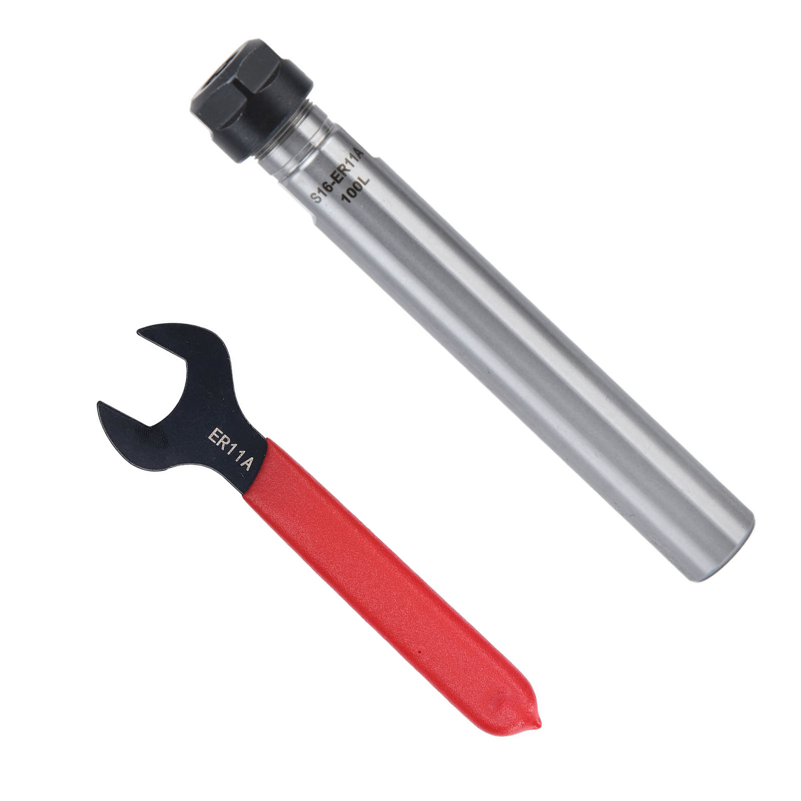 Werkzeughalter Mit Geradem Schaft Er11, Spannzangenverlängerung, Cnc-dreh- Und Fräszubehör C16‑er11a‑100l 100 Mm