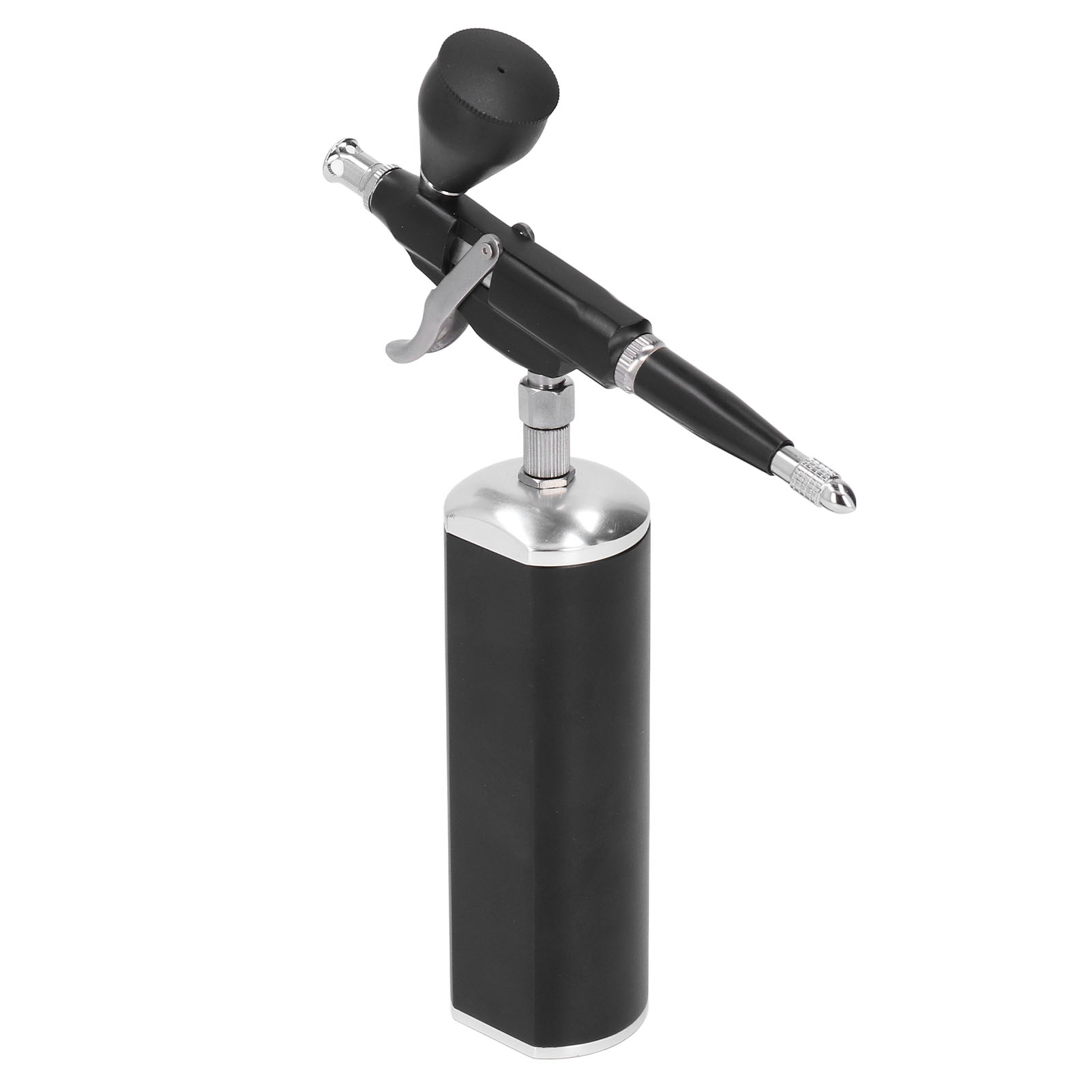 Schwarzes, Wiederaufladbares Airbrush-set (30 Psi) Mit Kompressor, Pipette, Farbbecher Und Düsenkappe Für Make-up