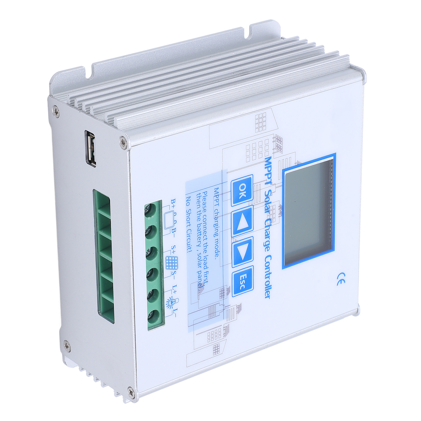 Mppt-solarladeregler, Universell, Vollautomatisch, 30 A, 24 V, 48 V