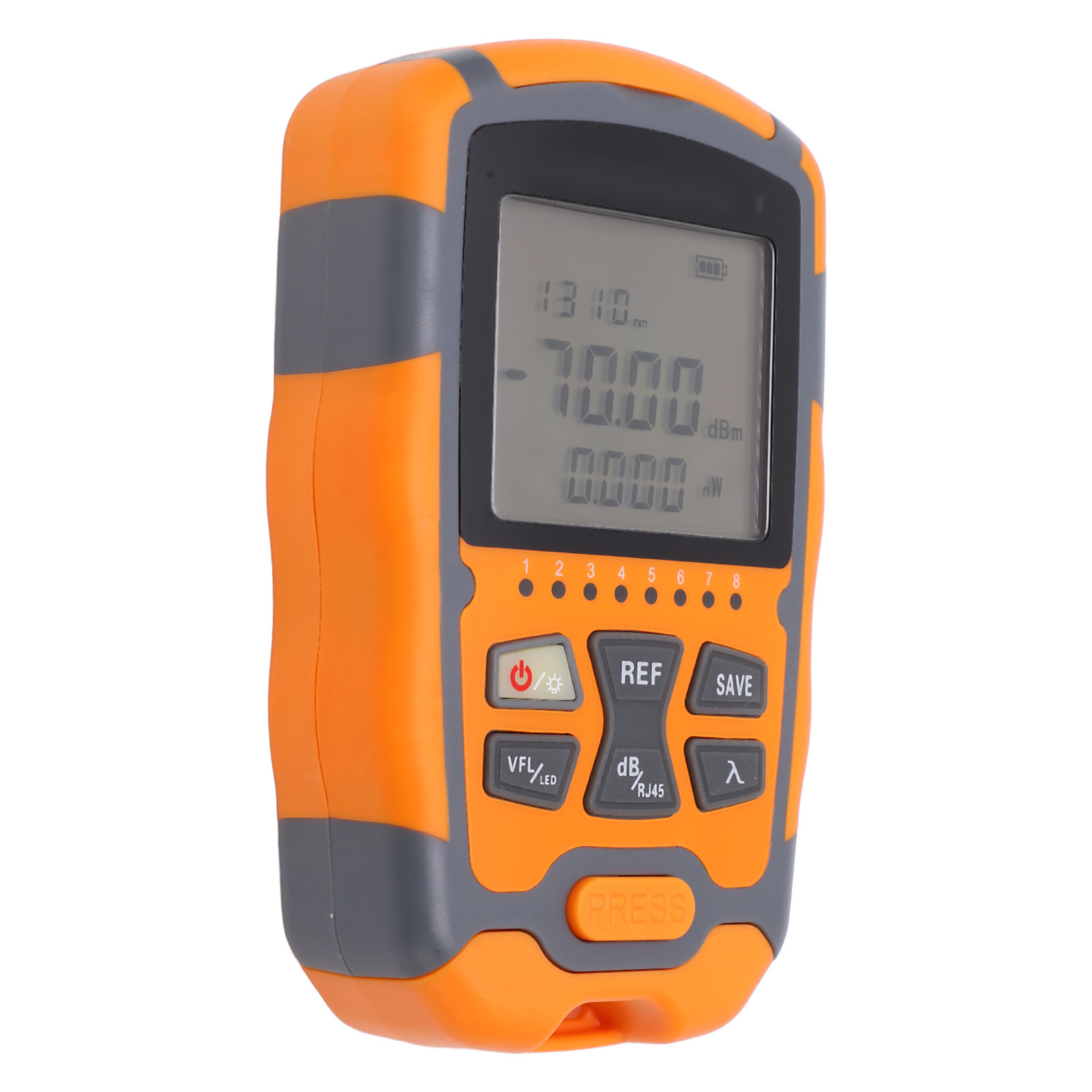 Tragbares Optisches Leistungsmessgerät, Multifunktionales Glasfaserkabeltester Mit Led-licht, 20 Mw