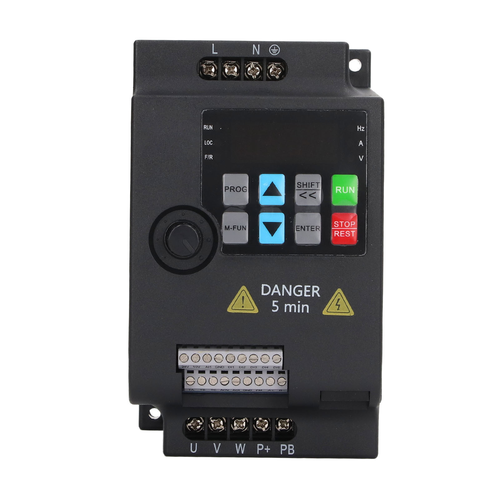 Frequenzumrichter 0,75 Kw Motorsteuerung Frequenzumrichter Einphasen-wechselstromeingang 220 V, Dreiphasen-wechselstromausgang 0–220 V