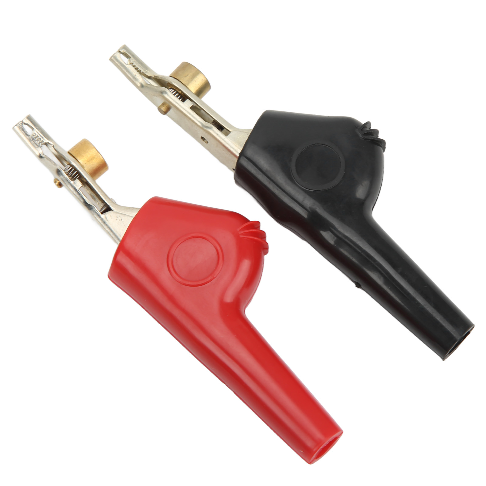 1 Satz Abisoliersichere Prüfklemmen Mit Nadel, Pvc-kupfernickel-elektroklemmen, 25 Mm Öffnung