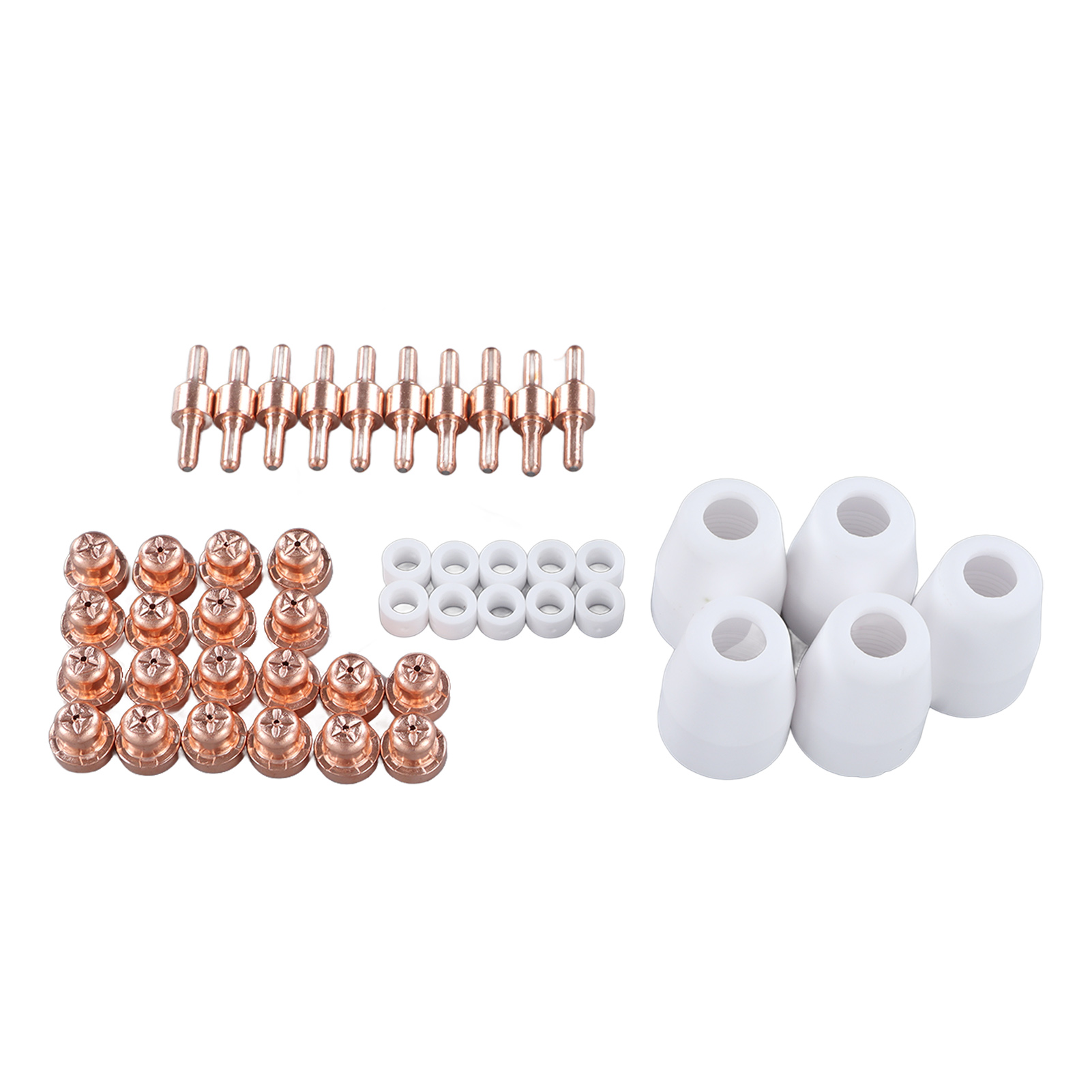 45-teiliges Plasma-verbrauchsmaterial Für Lg40 Pt31 Cut35 Cut40 Cut50 Mit Schneidbrennerdüse Und Schutzschild