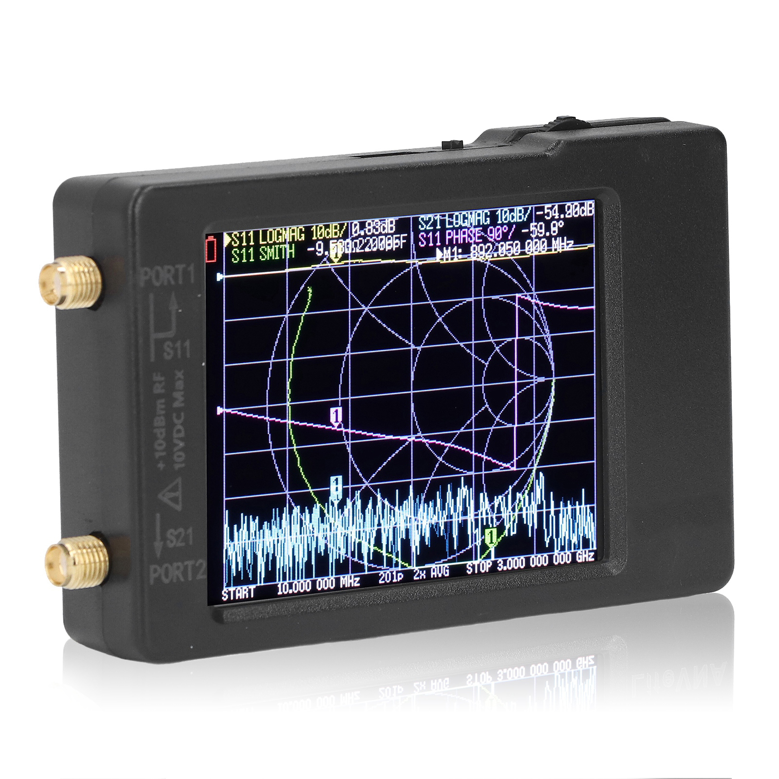 Vektornetzwerkanalysator 50 Khz–6,3 Ghz 2,8 Zoll Hf Vhf Uhf Antennenprüf- Und Messwerkzeug